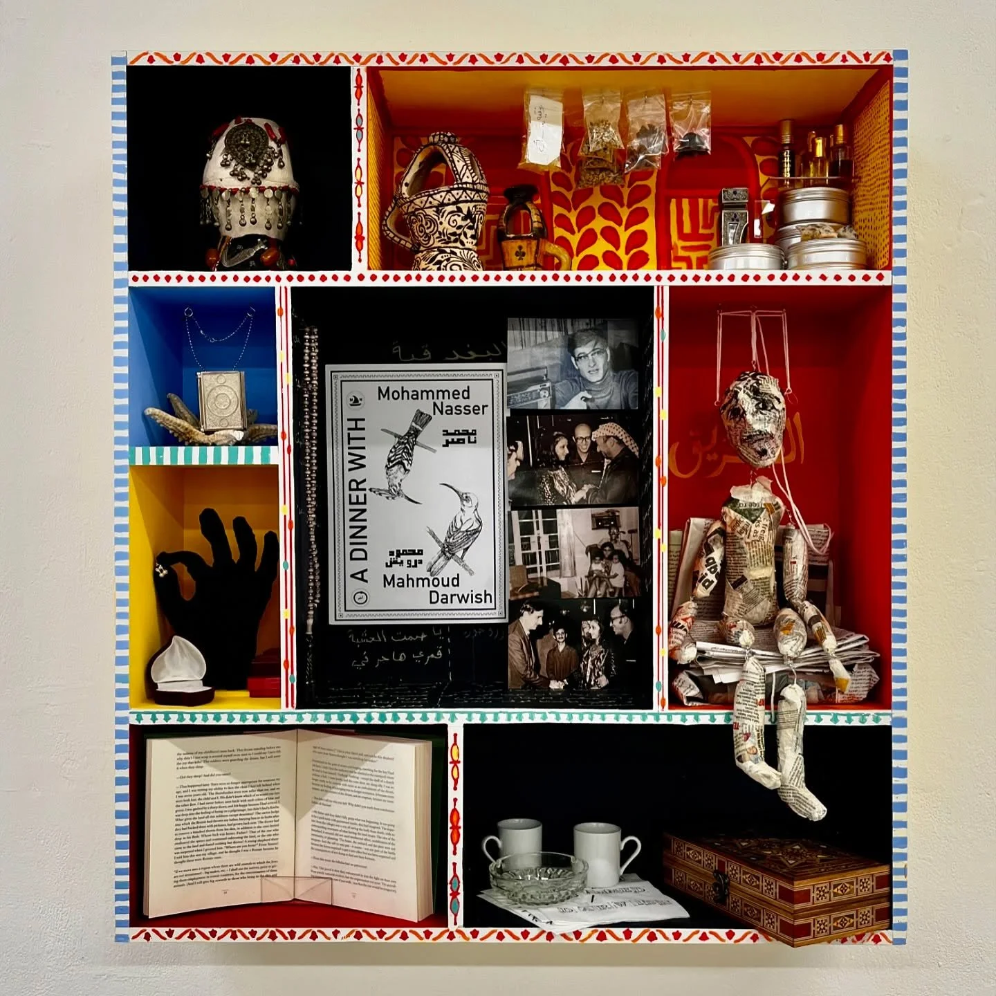 Echoes of Other 

Echoes of Other bridges the playfulness of the imagination and the power of grief to articulate the complexity of our heritage as identity is formed through echoes. This show orbits around the stories and archives of my grandfather 