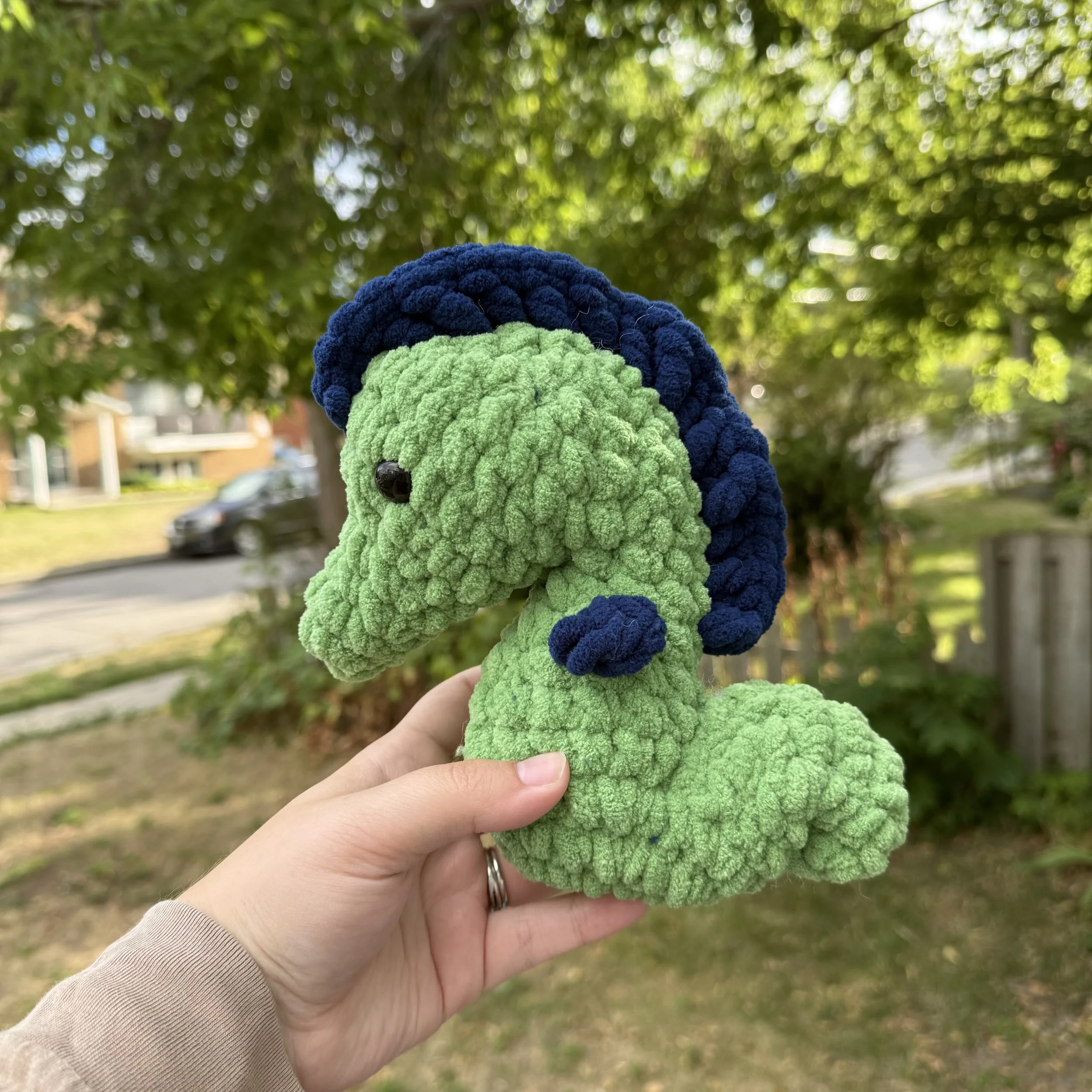 Seahorse $15 CAD Pattern by Crochet Grove