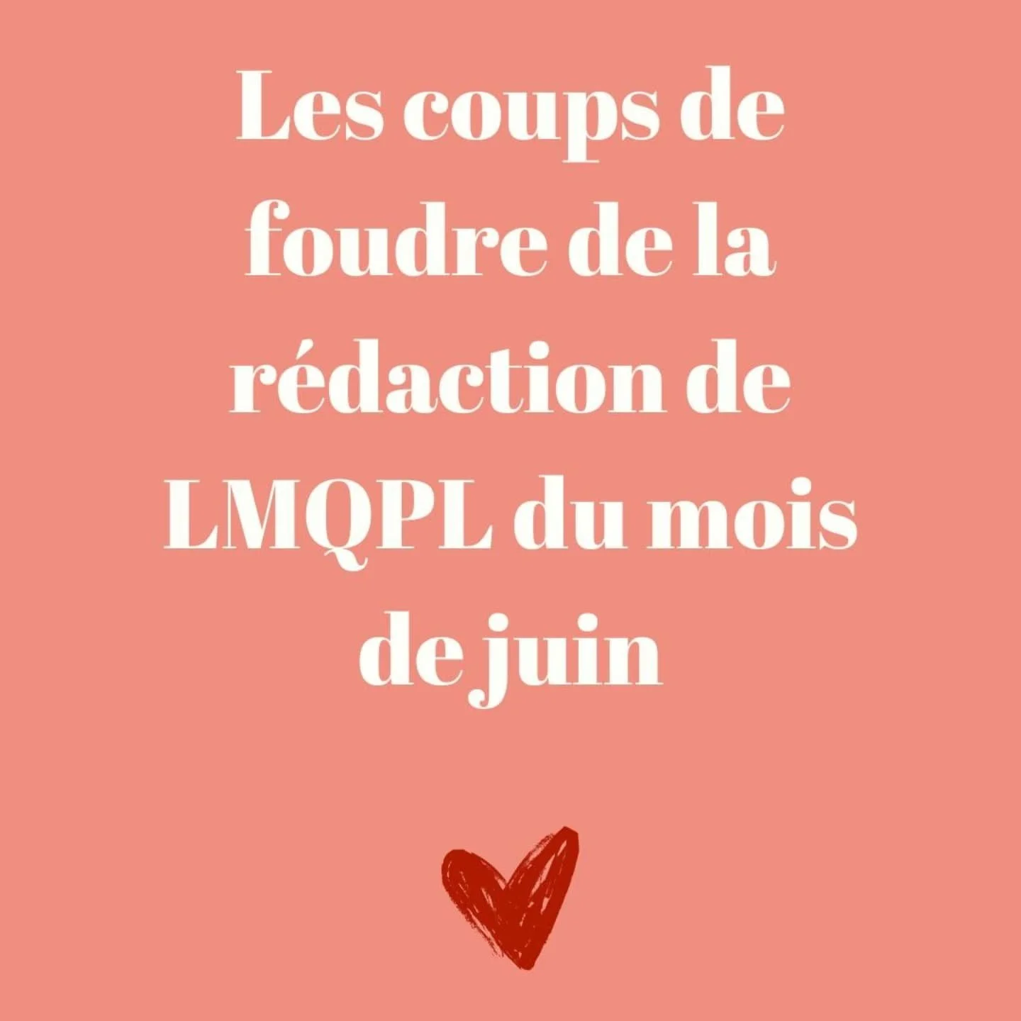 Il est toujours temps -nous ne sommes que le 18 juillet, apr&egrave;s tout&nbsp;🙂- de vous faire part des coups de coeur de la r&eacute;daction de @lemoinsquonpuisselire pour le mois de juin.&nbsp;

- Marine @lecridesmuses a &eacute;t&eacute; saisie