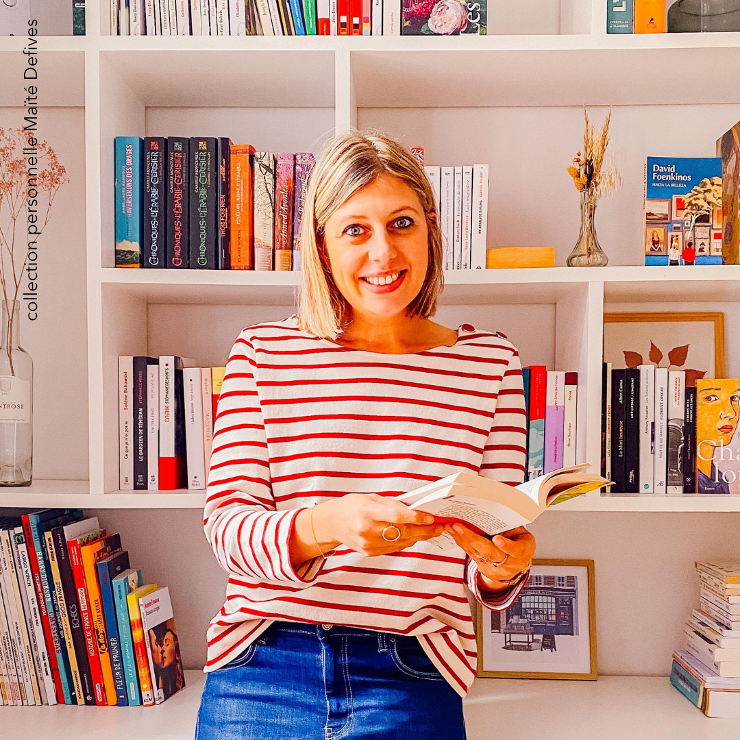 Maïté Defives de Mademoiselle Lit “ La littérature peut vous faire changer de point de vue si elle vous percute à un moment précis de votre vie”