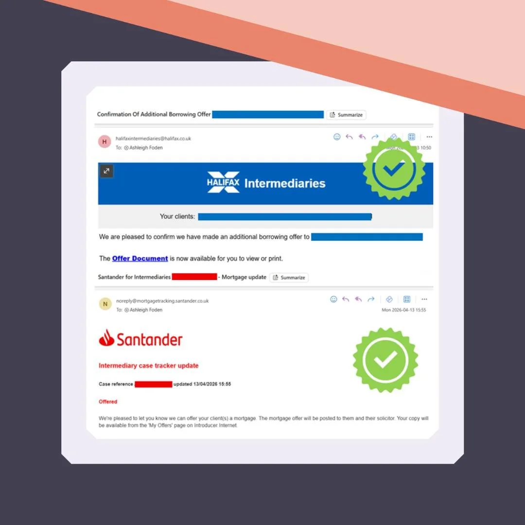 Starting the week with 2 X Mortgage Offers Issued 🤩

✅ Rate switch plus additional borrowing to finish some garden landscaping 👩&zwj;🌾
✅ Homemover buying her forever home 🏡

#mortgagebroker #stokeontrent #staffordshire #mortgageadvice