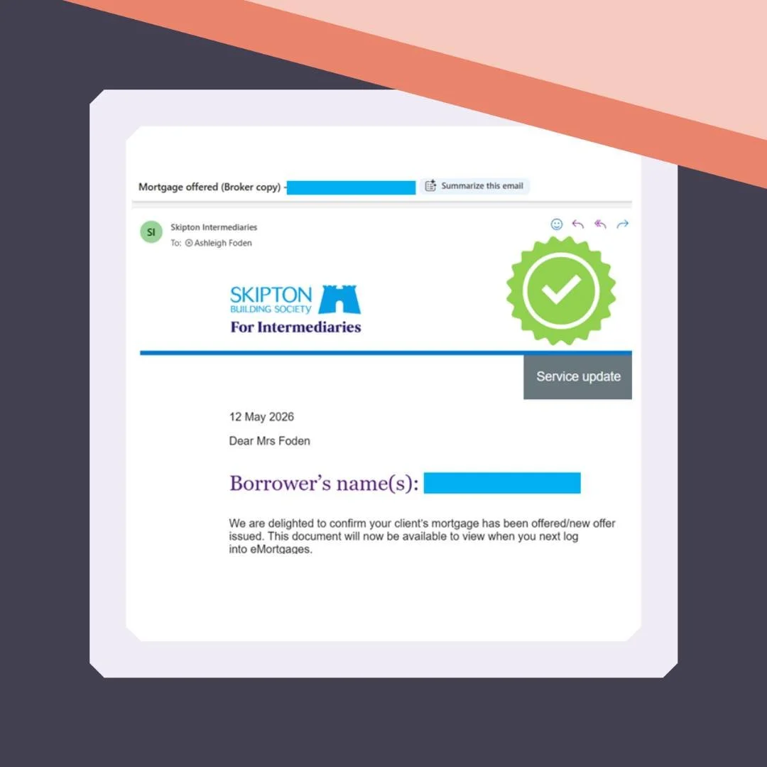 We all love a good news story...Right? ⬇

Having applied for a mortgage back in early March (when rates were lower than they are currently) this client was messed around by the vendor of the house he was buying. He has now found a new property and th