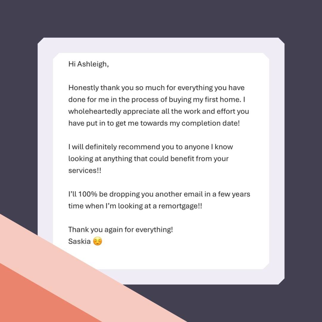 I love getting messages like this from clients 🩷

#firsttimebuyer #mortgagebroker #stokeontrent #staffordshire