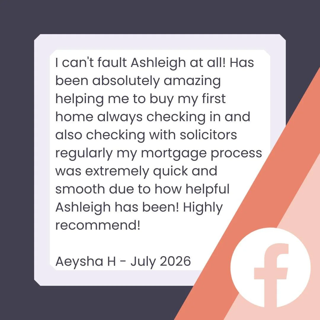Starting the week with more client feedback! 🤩

Thank you Aeysha for the review and for chosing Foden Mortgage Solutions to help you purchase your first home! 🔑🏡

#mortgagebroker #mortgageadvice #stokeontrent #firsttimebuyer #staffordshire