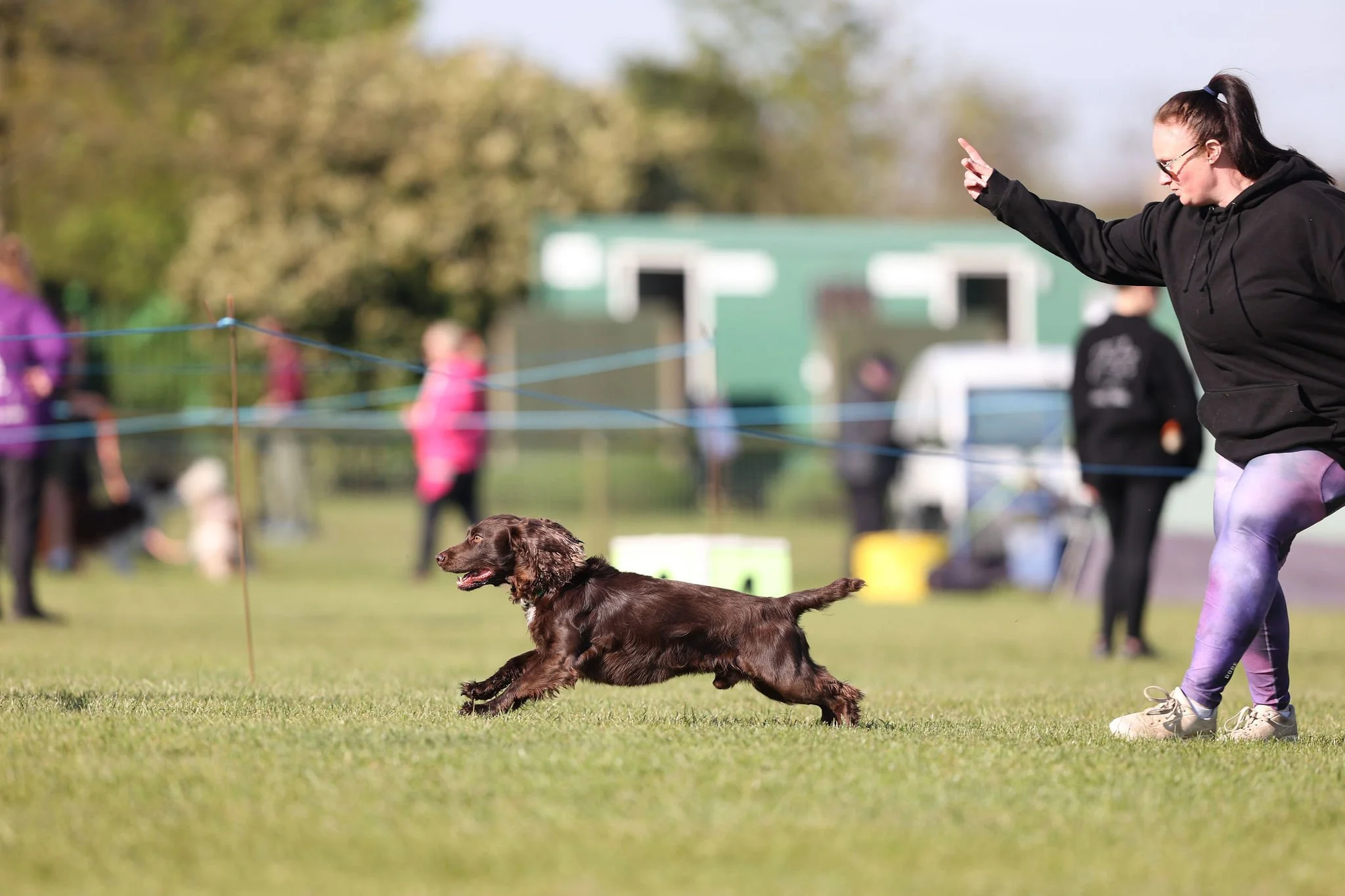 Nikki Hodgson with her dog Rio