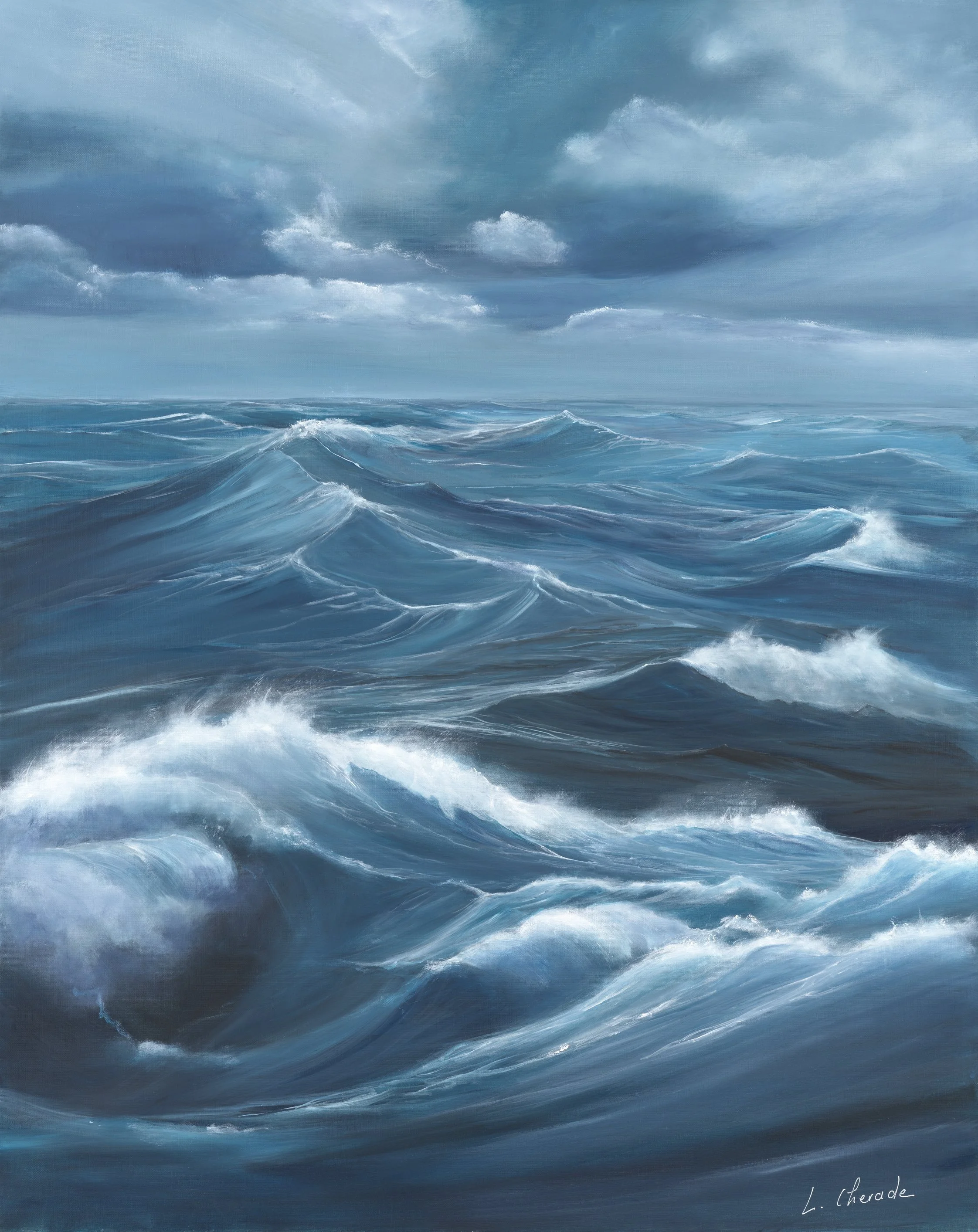 Désordre marin, 88x70 cm