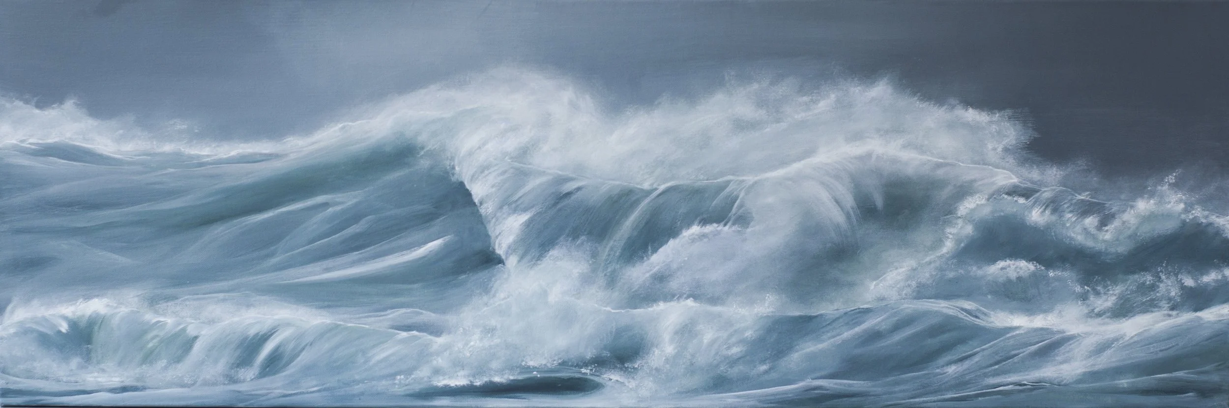 Laurence Cherade - Marines - Dans la vague 30x90 cm