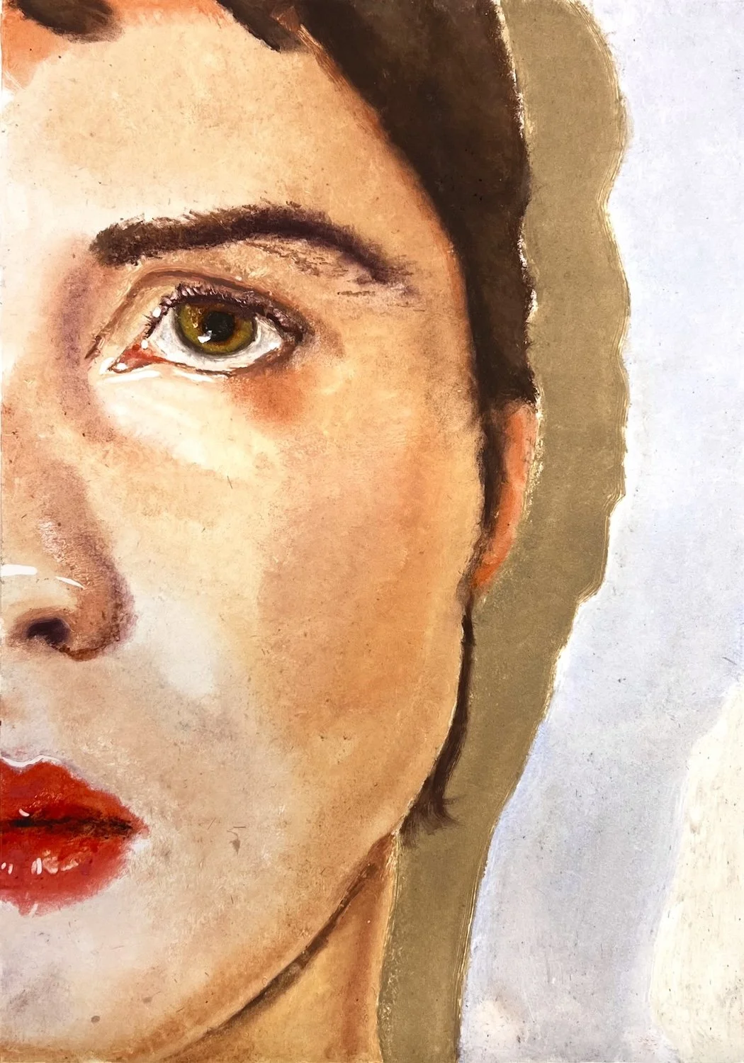 'Your Thoughts In My Head' | Monoprint on Paper | H 60 x 42cm