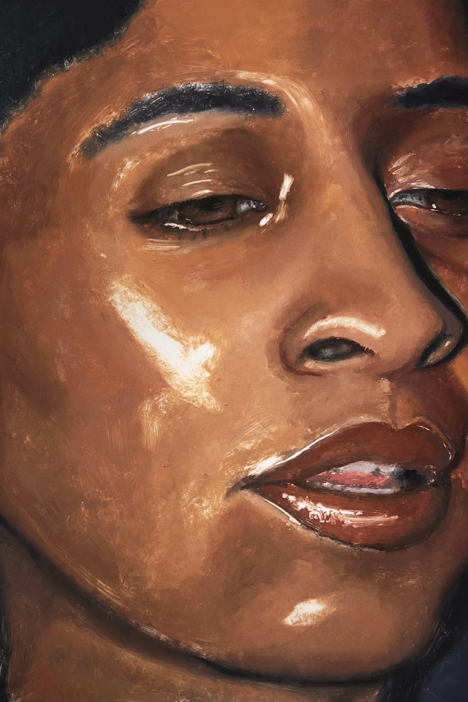 'Akasha - Midsentence', monoprint on paper, image size H 60 x 42cm