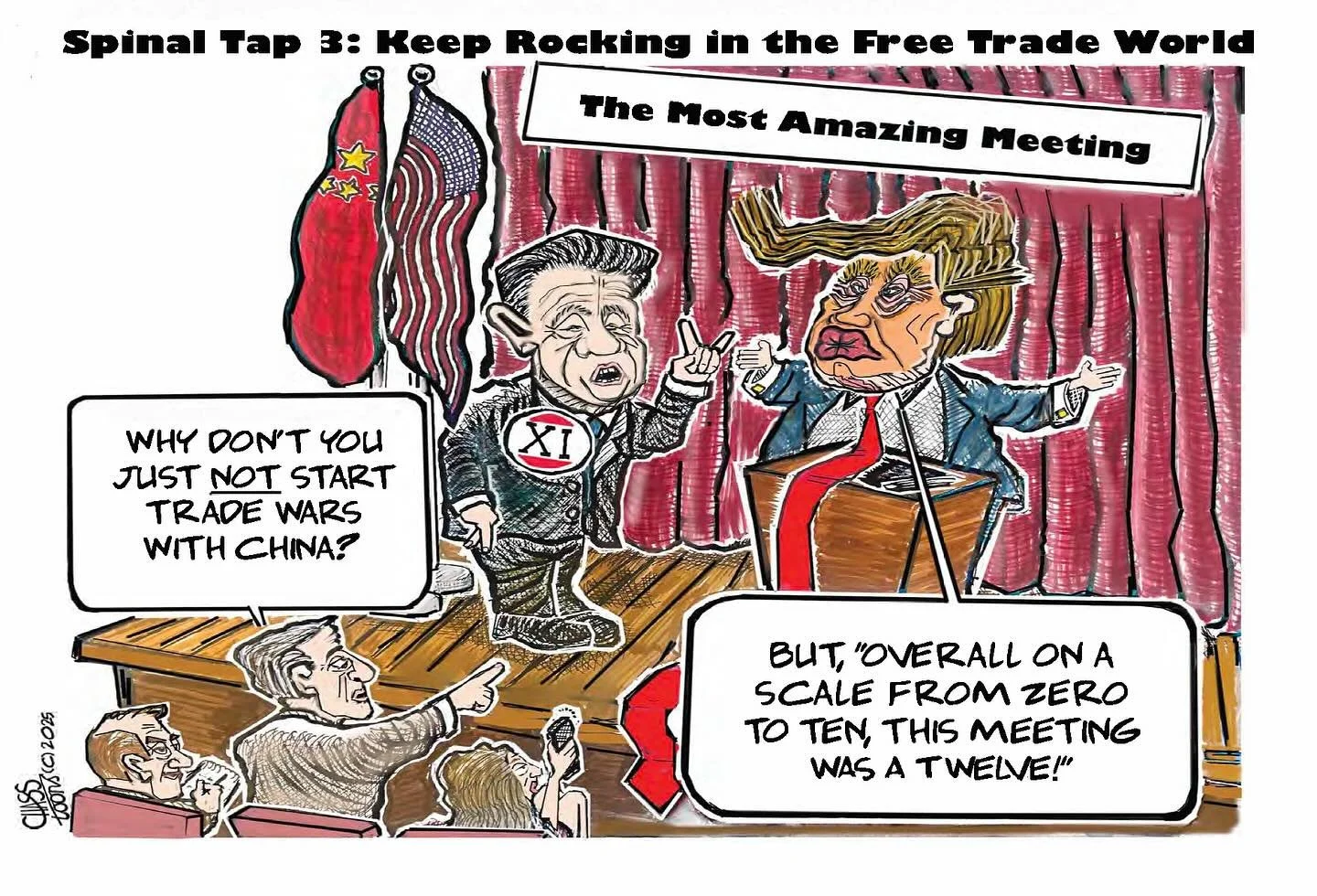 Dear Leader decided to head out on a road trip to Asia so that he could be f&ecirc;ted and get all pompous and circumstantial whilst sweeping the detritus of his shambolic trade policy under the proverbial rug. Forever the &ldquo;master marketer,&rdq