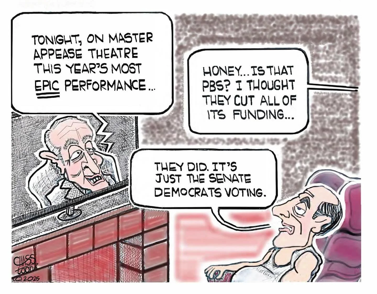 Like clockwork, just as they were beginning to gain some momentum, dare I say &ldquo;win,&rdquo; several Democrats decided to bail on their resistance to the GOP&rsquo;s &ldquo;filthy &ldquo;continuing resolution, folding like so many lawn chairs. 

