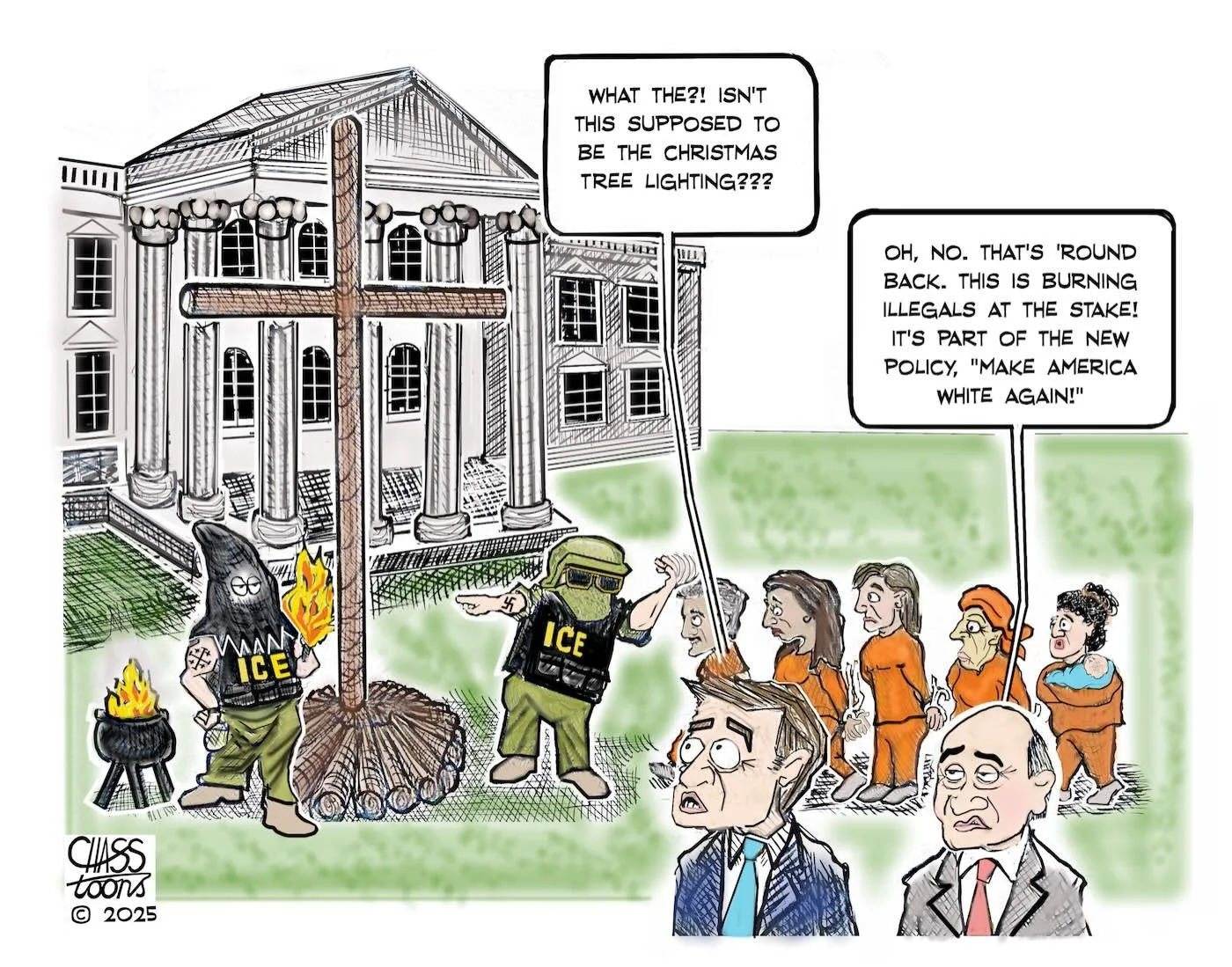 Can we really say with 100% confidence and certainty that burning migrants at the stake is completely out of the realm of possibility? Because if there&rsquo;s one lesson I learned observing this fascist fecal fest, it&rsquo;s that you should never, 