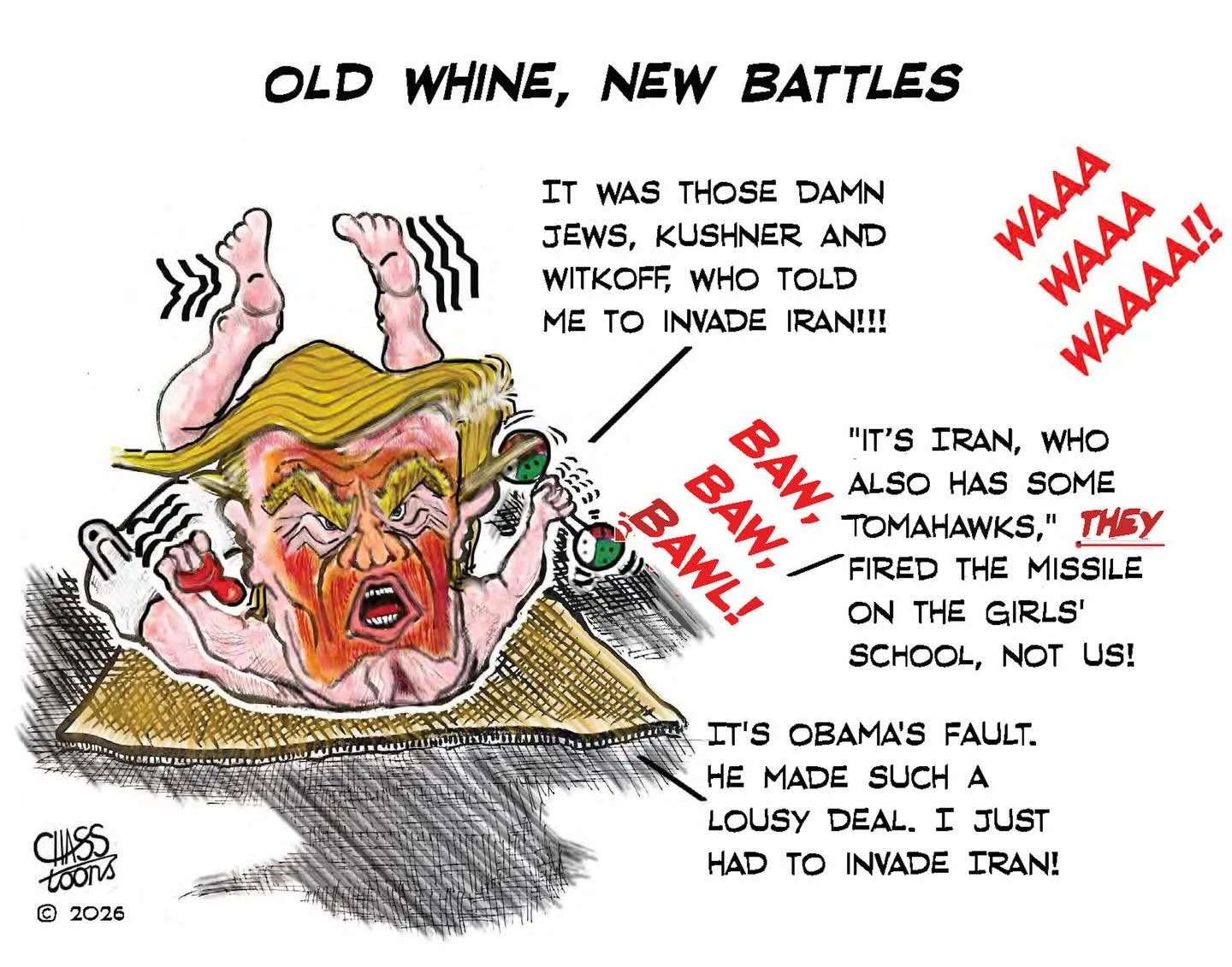 For complete rant-and-rave, please click on the link in the comments below to go to my Substack, and don&rsquo;t forget to subscribe!

#babyboss #trump #iran #warcrimes #karma