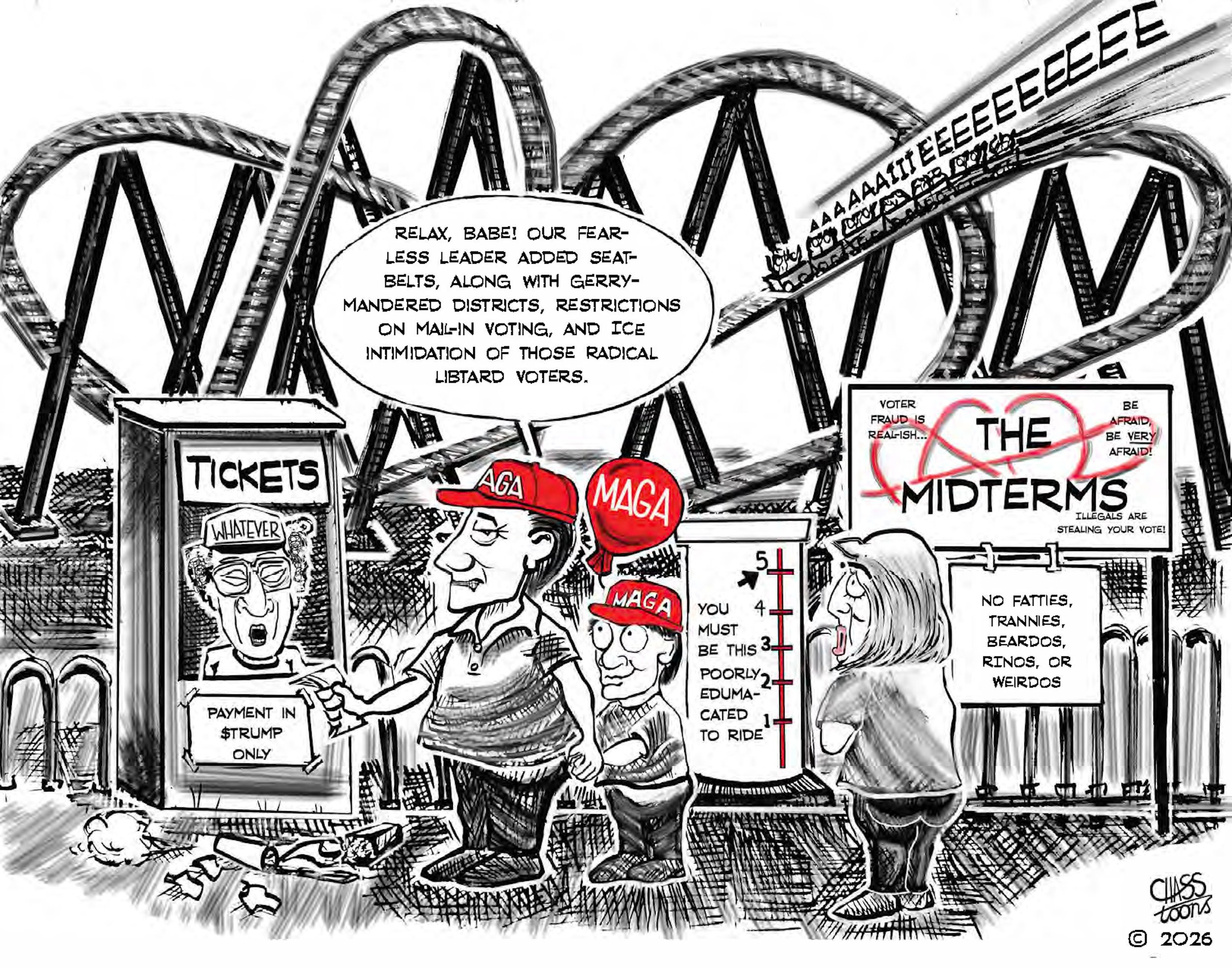 For complete rant-and-rave, please click on the link in the comments below to go to my Substack, and don&rsquo;t forget to subscribe!

#midterms #rollercoasters #maga #vote #politicalart 

@followers highlight