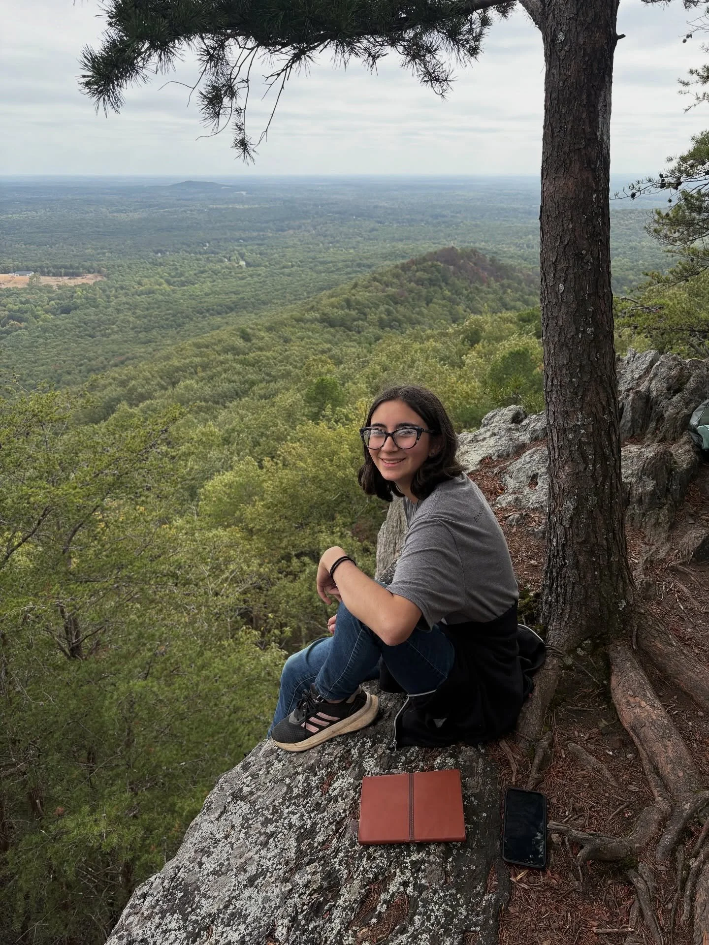 A few shots from the Drexel girls hiking Crowder&rsquo;s mountain this past Friday 🍂