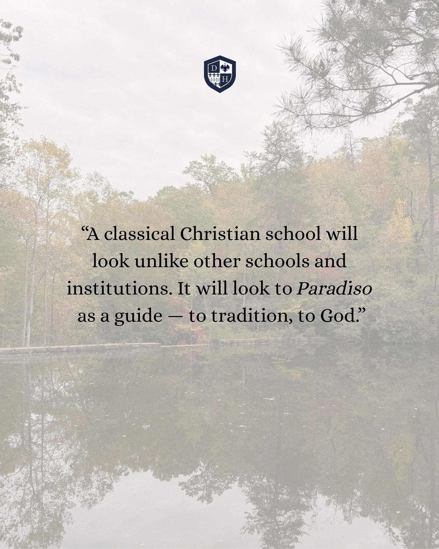 As Headmaster Travis Copeland reminds us, classical Christian education isn&rsquo;t about fitting in with culture&mdash;it&rsquo;s about seeking the true, the good, and the beautiful. At Drexel High, we pursue what endures.

#classicaleducation #drex