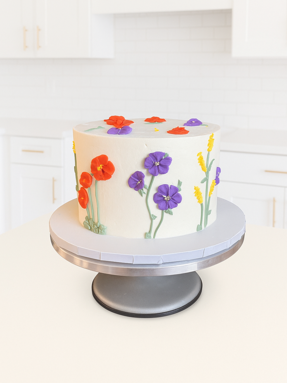 Flower Garden Custom Cake