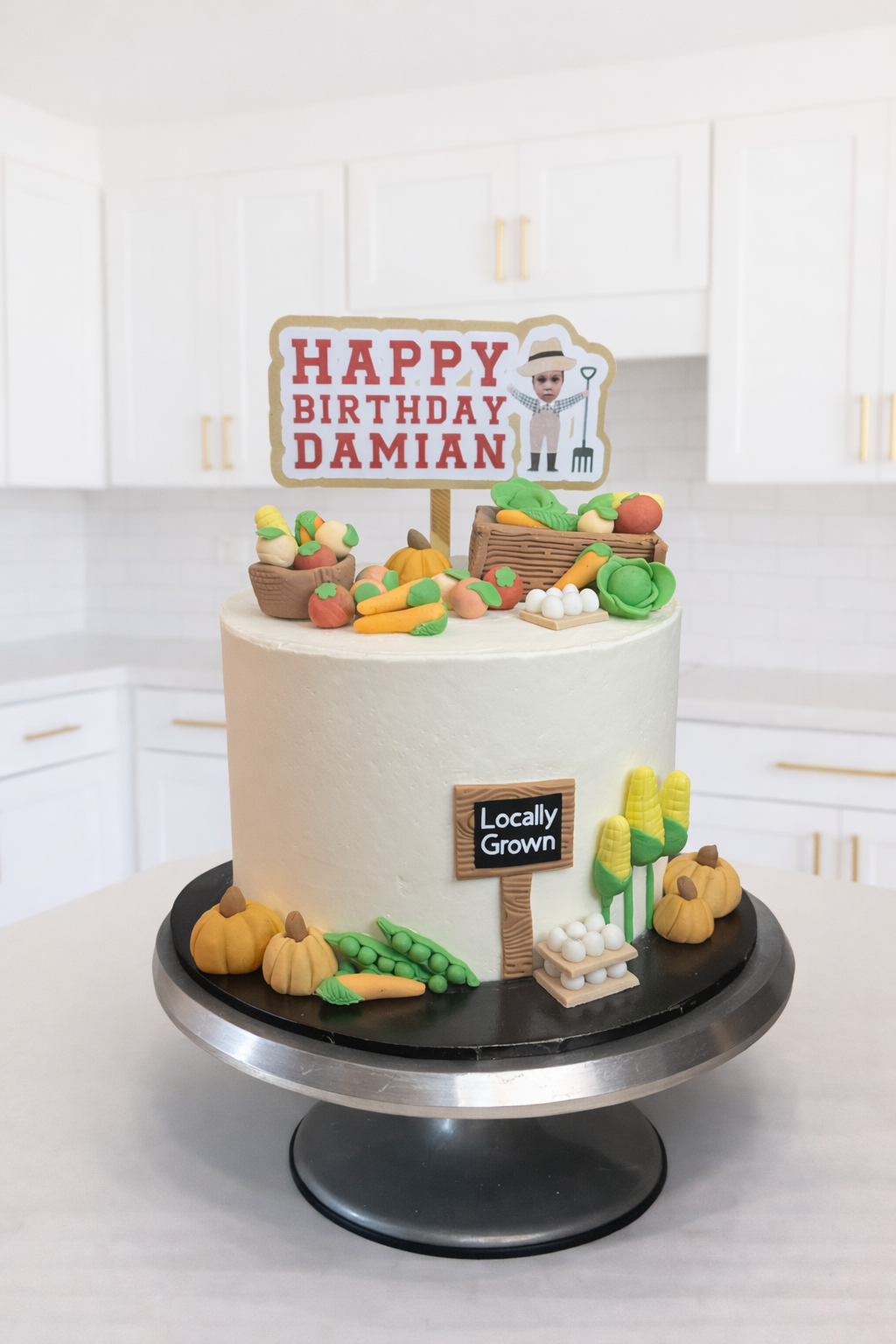 Farmer's Market Custom Cake