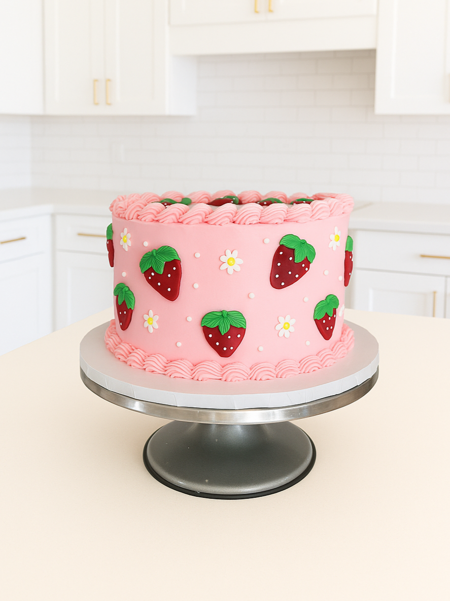 Berry First Birthday Custom Cake