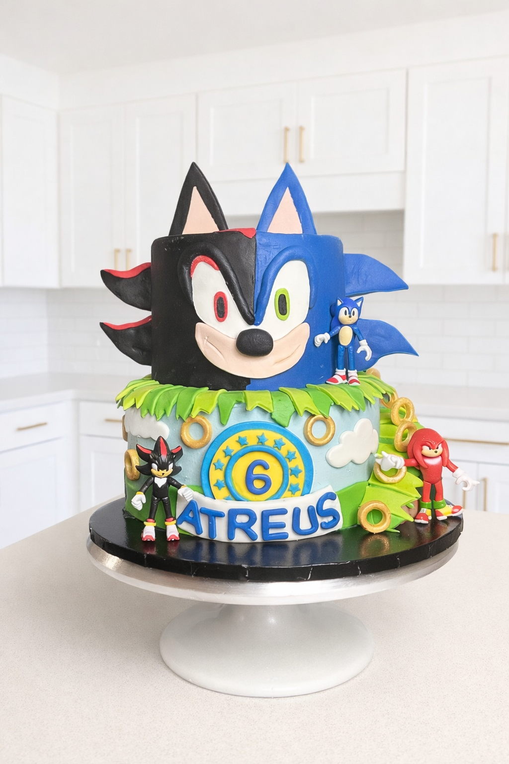 Fondant Sonic Cake Ajax Pickering Whitby Oshawa Scarborough