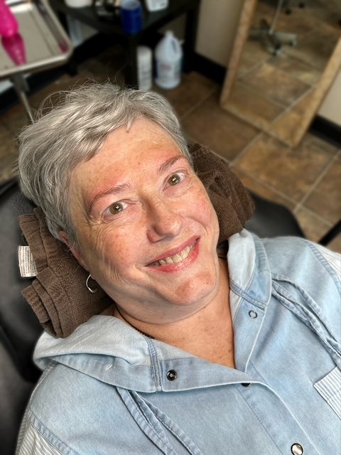 microblading *immediately after