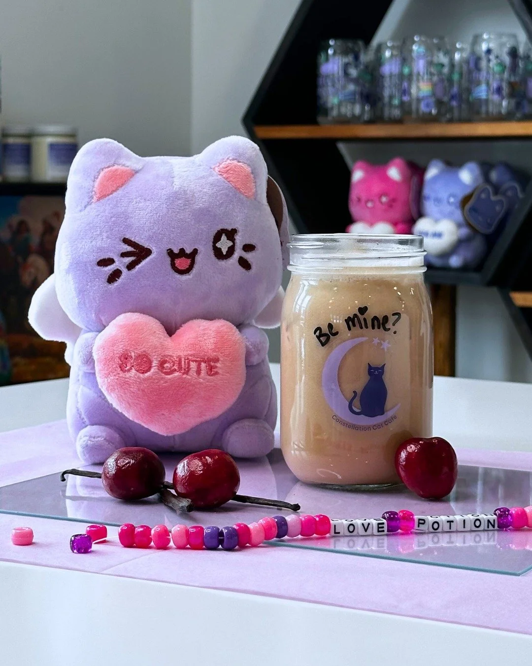 Our Valentine's Menu is here! This line-up was made for your favorite sweetheart. 

💜 Love Potion our new dirty soda with a Dr. Pepper base, our housemade cherry syrup, and heavy whipping cream

💜 Love Letter with housemade rose and vanilla syrup

