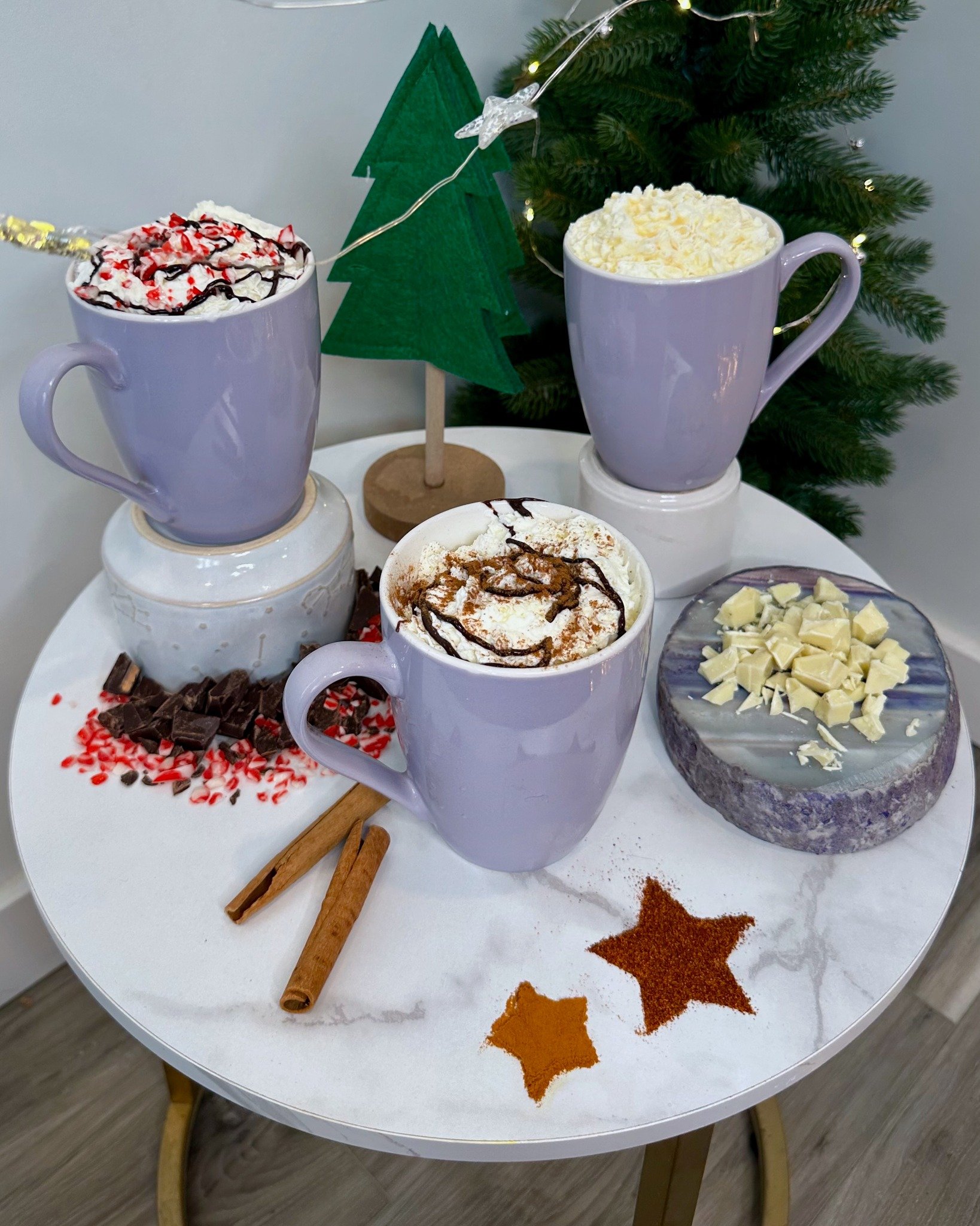 Pick your hot cocoa based on your 2026 vibes:

⭐️Sweet AND spicy? You&rsquo;ll love our Fireside Hot Cocoa made with our housemade spicy syrup.

⭐️Aiming for balance? Try our White Hot Cocoa with the purrfect blend of white chocolate and our housemad