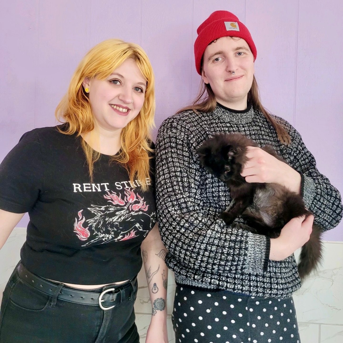 We&rsquo;re wrapping up February with a special adoptions highlight. 💜✨ 

Rowan, our adoptions, intakes, and volunteer coordinator, adopted Dora Deer! After helping countless cats find homes, they found the right match for their own family. We could