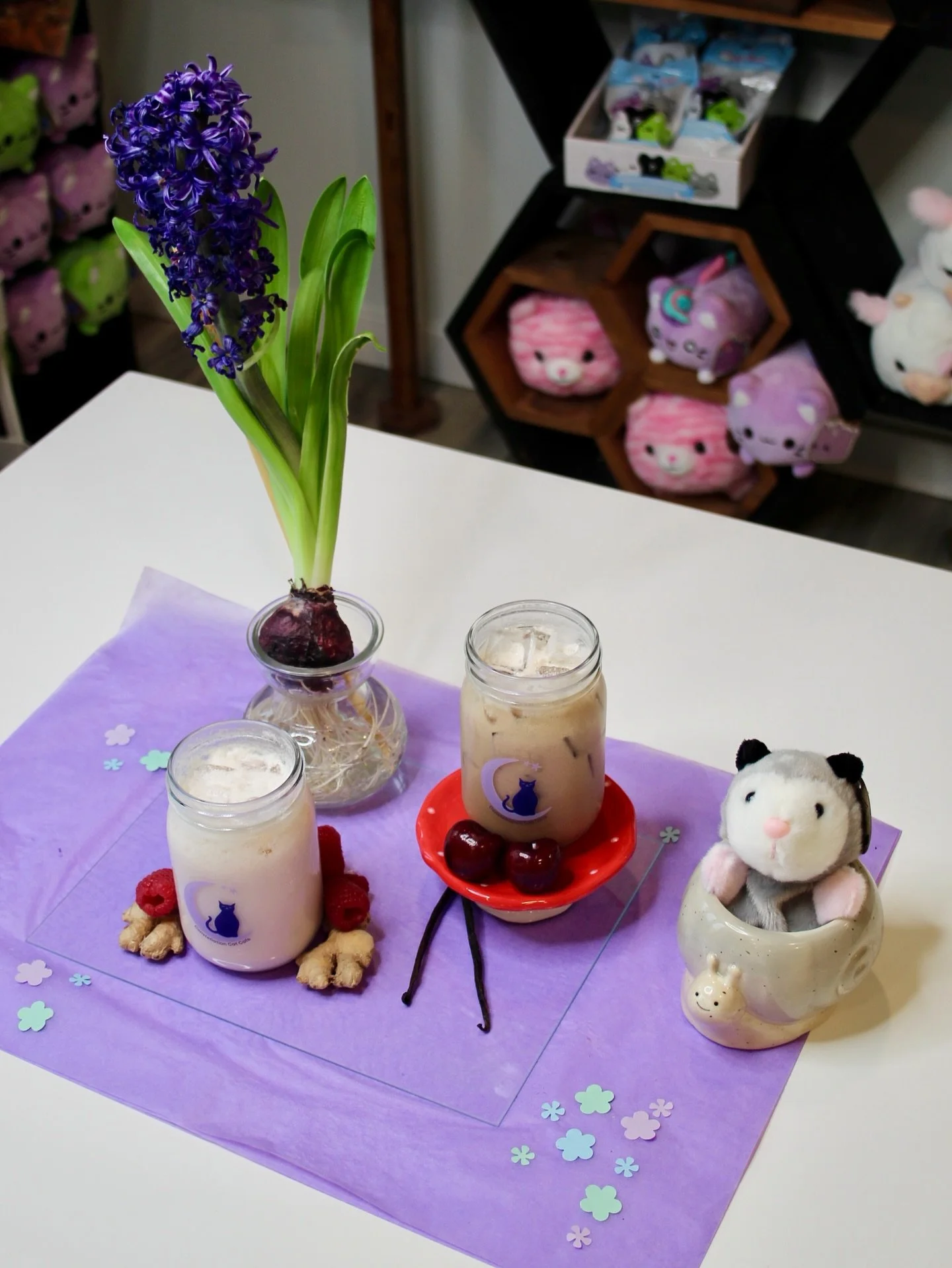 If soda is your go to, this one is for you.

⭐️ Cherry Dr Pepper Dirty Soda with Dr Pepper, heavy whipping cream, and CCC crafted cherry syrup

⭐️ Raspberry Dirty Soda with Vernors, heavy whipping cream, and CCC crafted raspberry syrup

A little crea