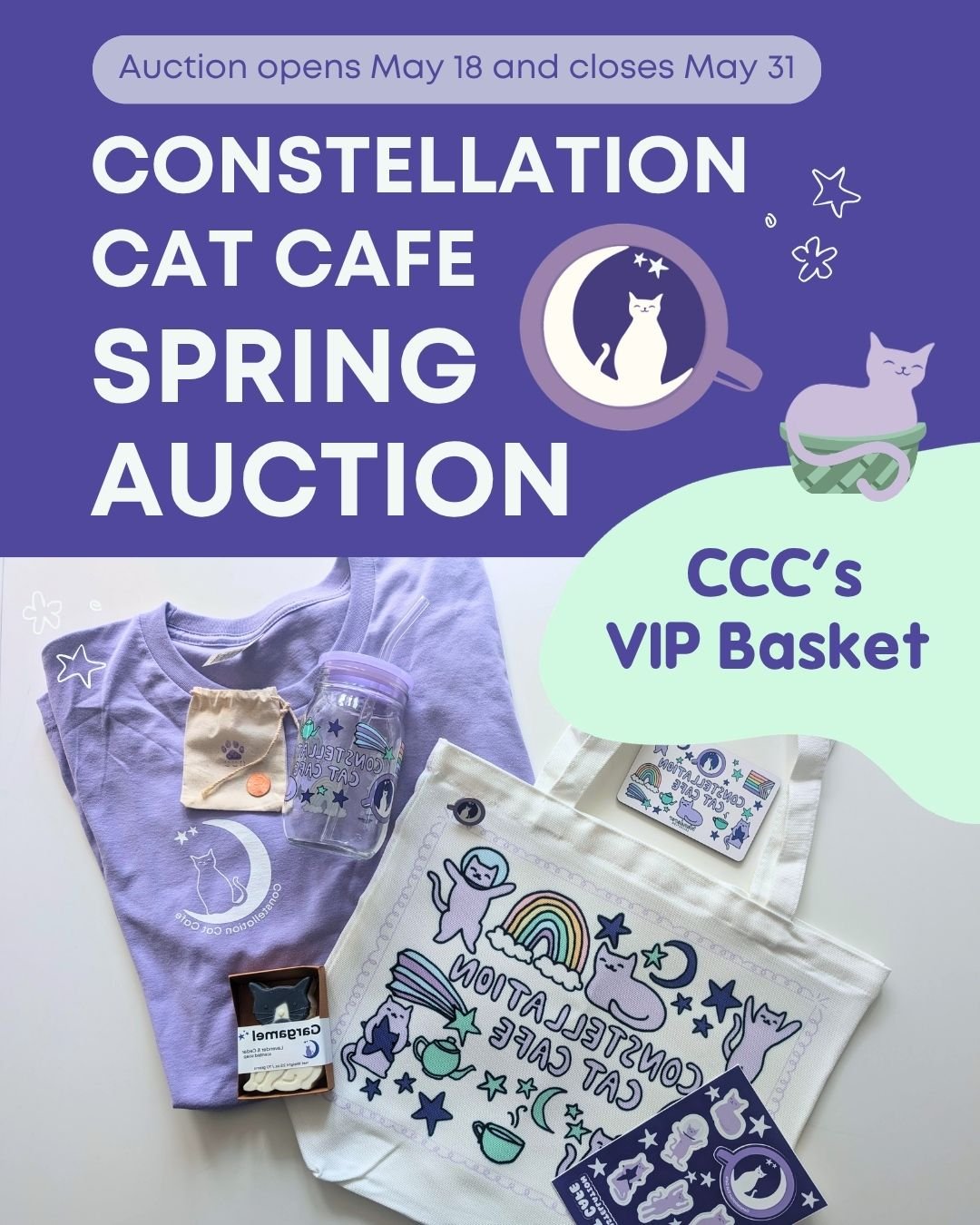 More Spring Auction baskets just dropped - including CCC exclusive (and custom) items! This auction features a little bit of everything for all ages. Don't miss out a chance to bid before it closes on Sunday, May 31st at 6pm. (🔗 to bid in our bio)

