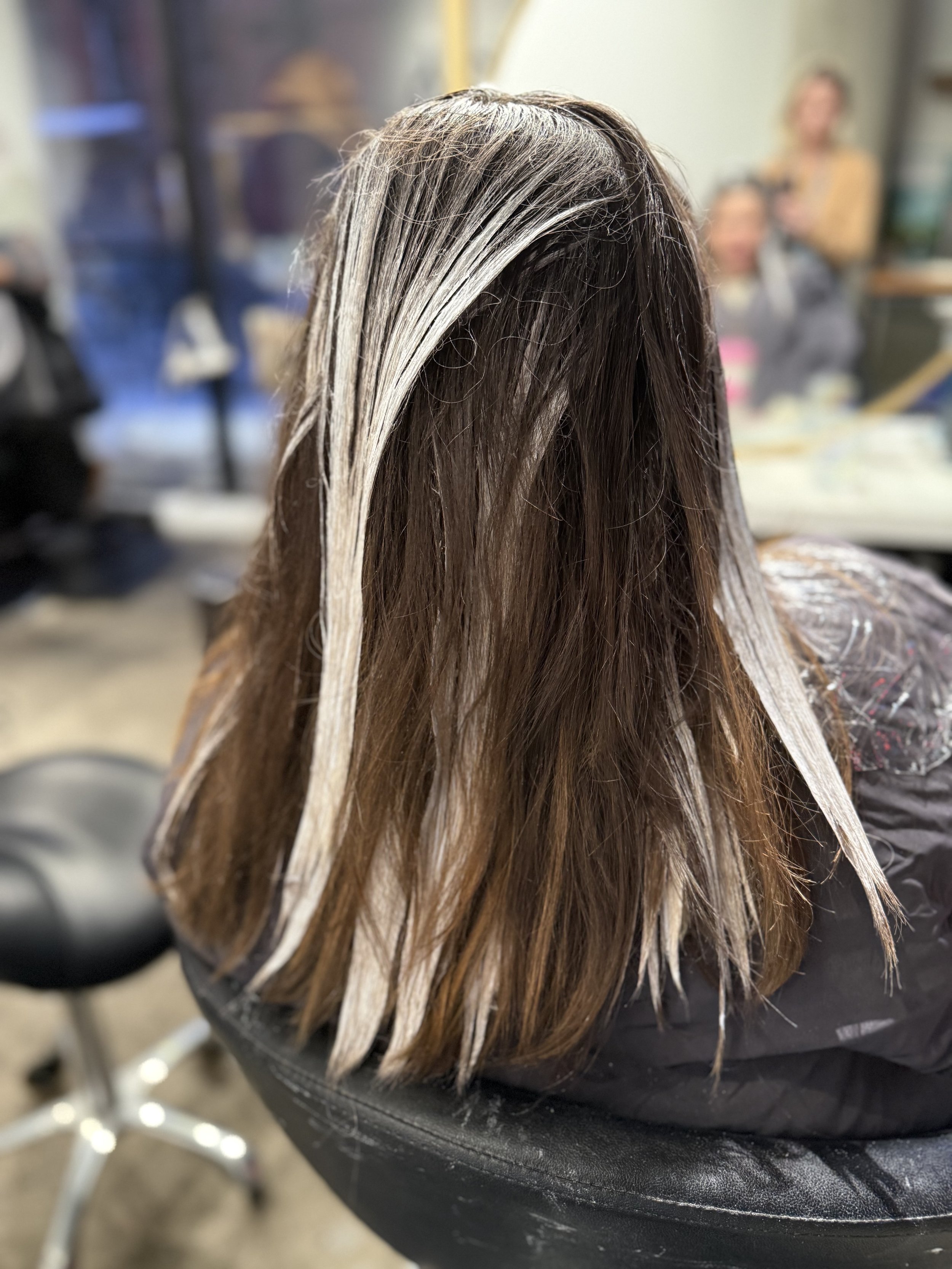 Hand painted balayage in Greenpoint Brooklyn