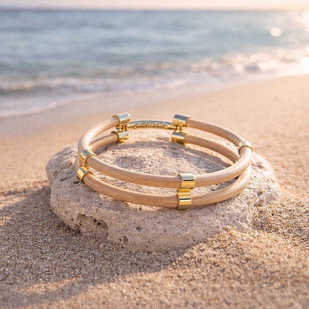 #bijou #bracelet #rotin #dor&eacute; #plage #soleil #bien&ecirc;tre 
@cecile.philibert