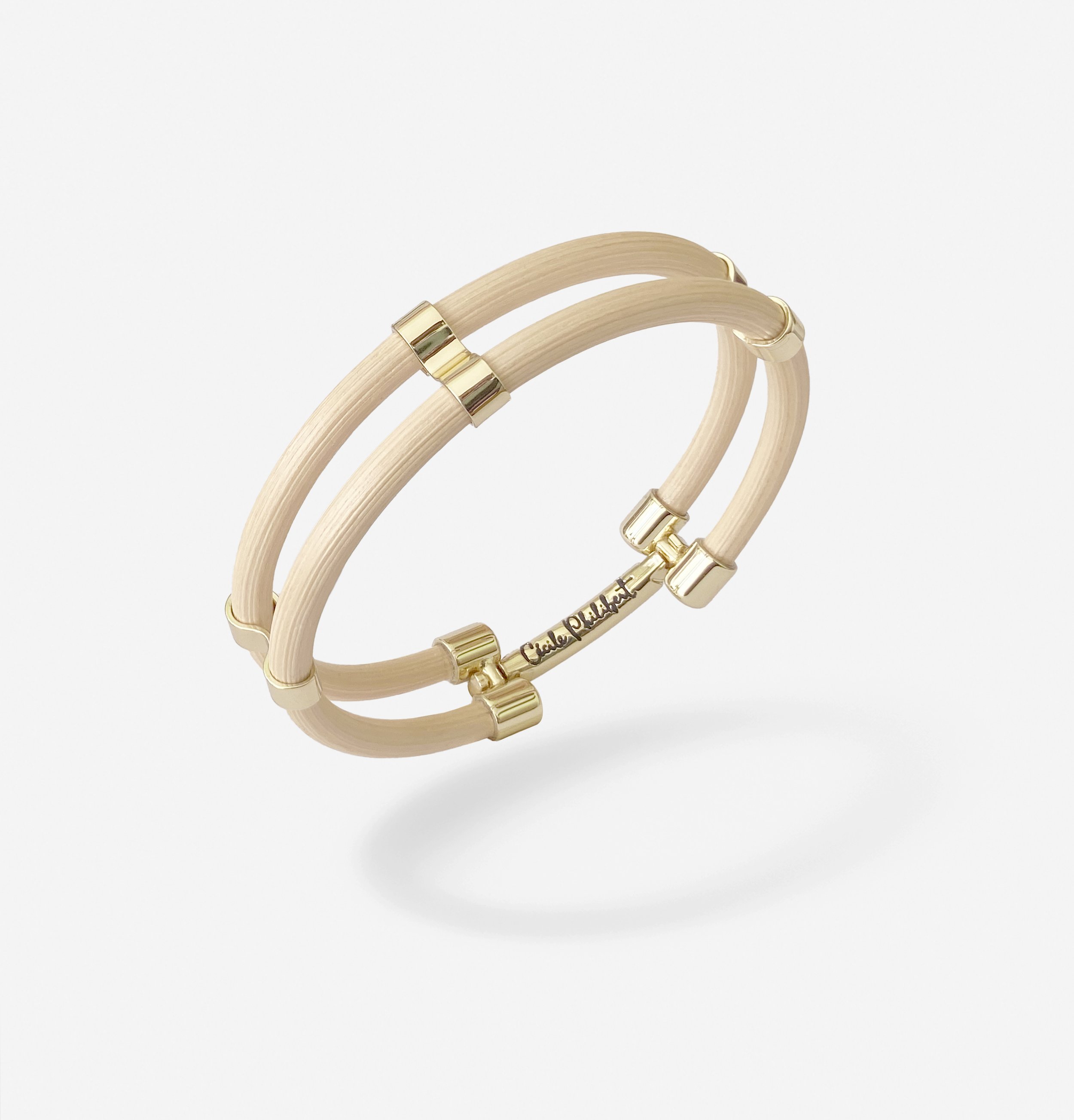 CECILE PHILIBERT - BRACELET NA-NA -DORE - BEIGE - 1.jpg