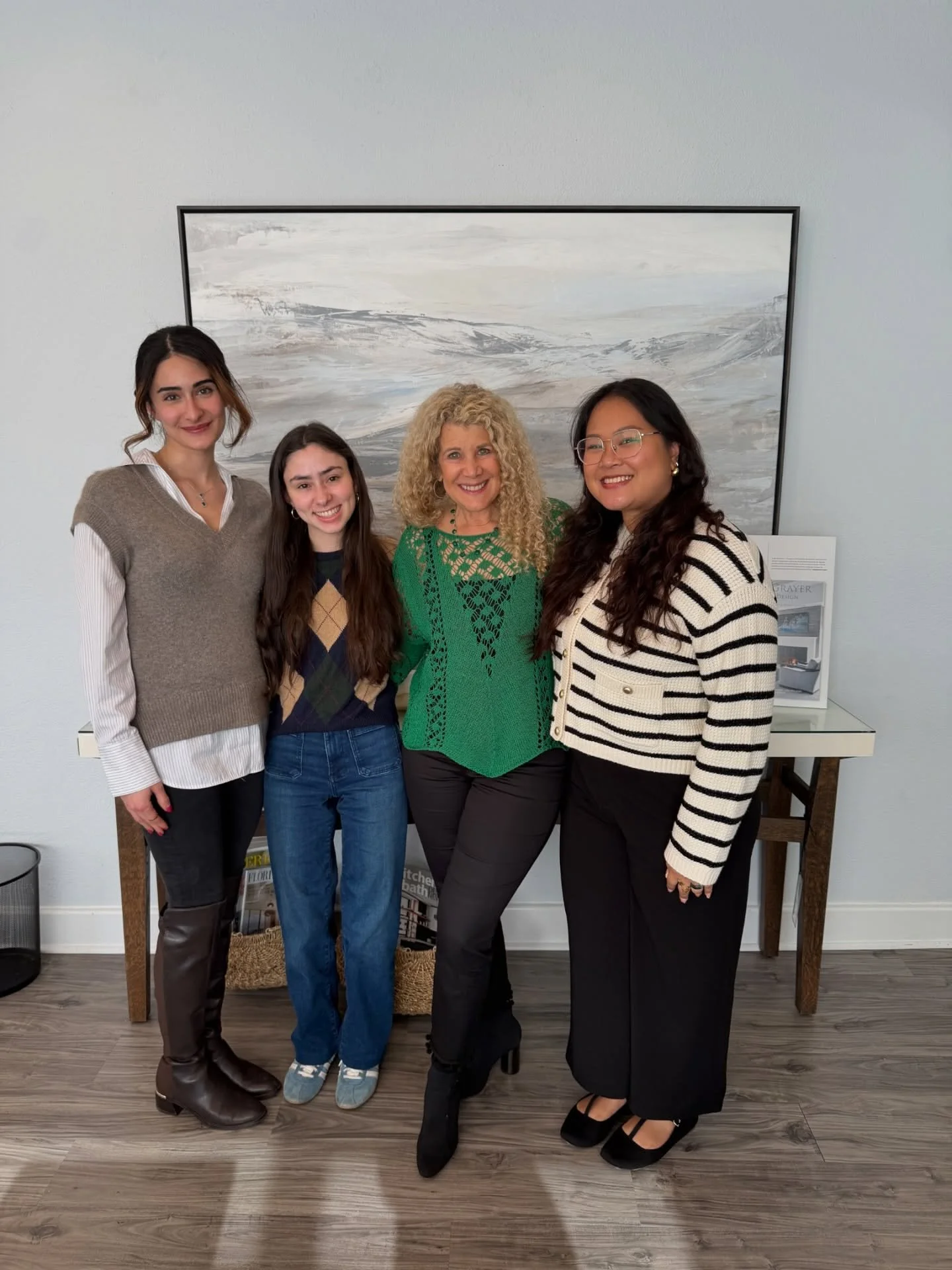 Always happy to reunite with the team. Our morning began with a site visit to our Cold Spring client, followed by a trip to the carpet showroom, and then a team meeting in our office in Rye, NY. We also had the pleasure of catching up with Yasemin, a