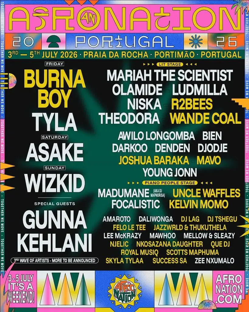 Accreditation // Afro Nation Portimão 2026 - Afrobeats music festival: 2 stages, 40.000 pax - Portimão, PT (2026)