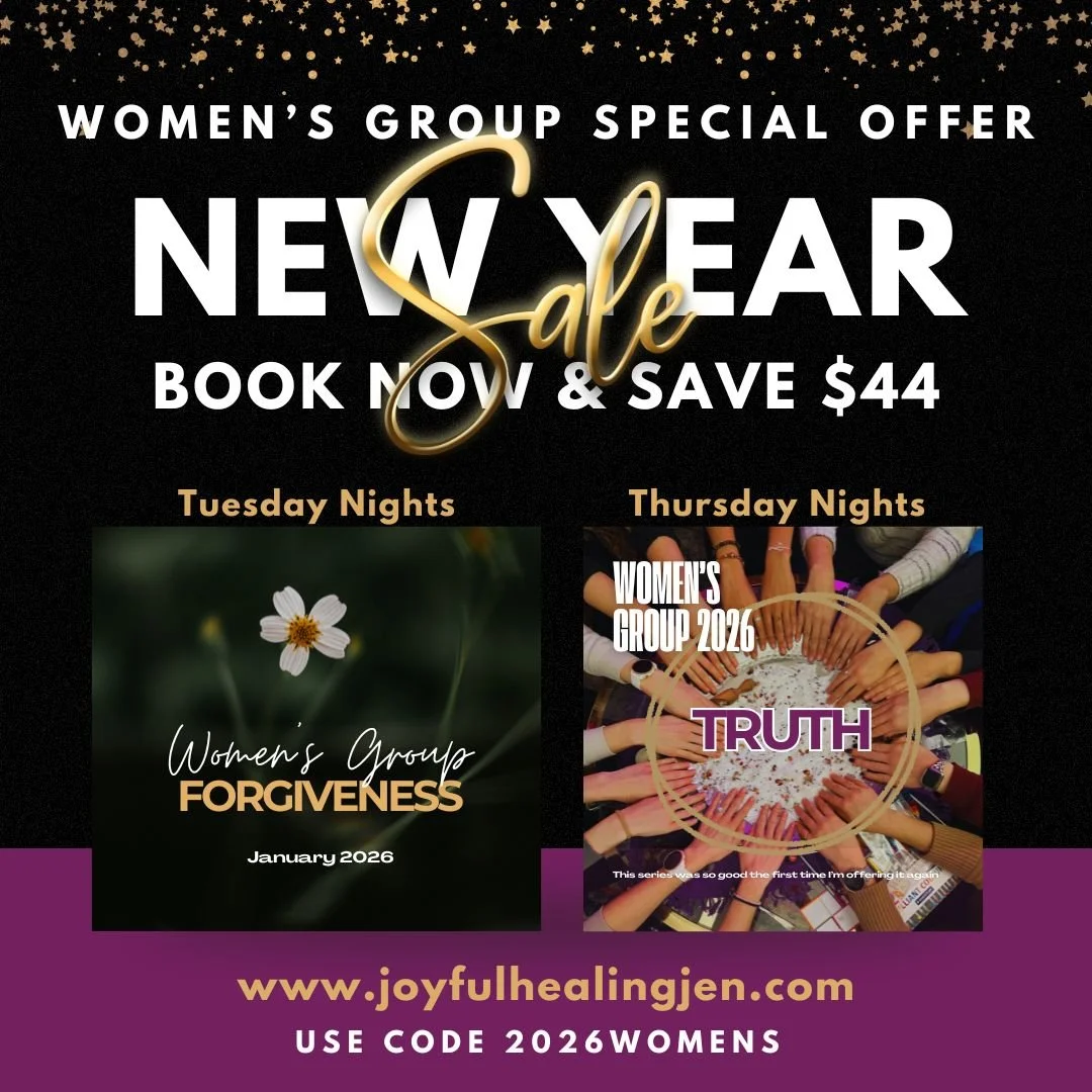 Happy New Year's Eve Everyone! 
New Year New Women&rsquo;s Group Offerings

Step into 2026 with intention, healing, and truth.
I&rsquo;m offering $44 OFF my upcoming Women&rsquo;s Groups to support you as you begin the new year grounded and aligned.
