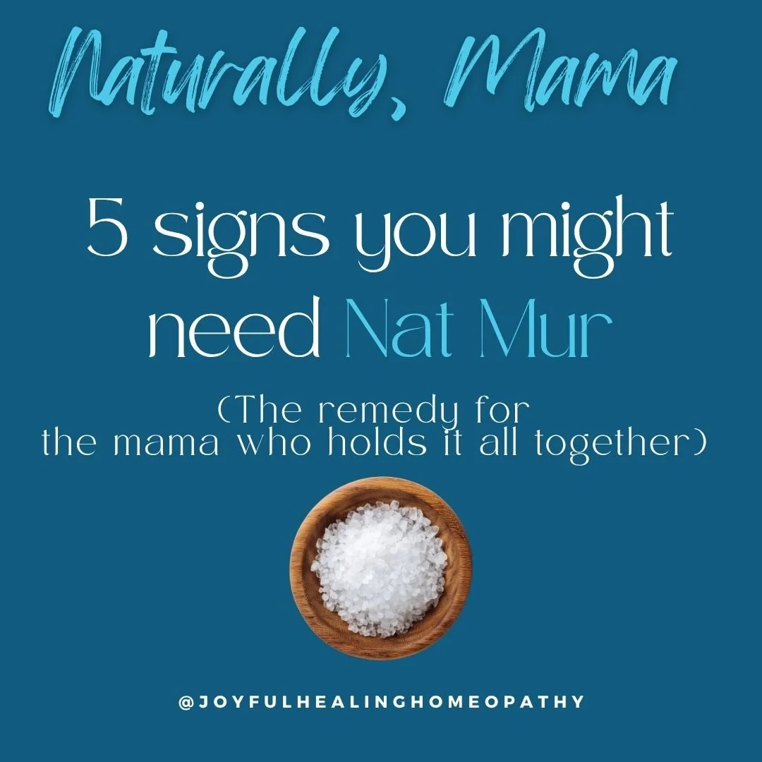 Meet Nat Mur (Natrum Muriaticum)
This is for the mama who feels everything but holds it all inside. 
She&rsquo;s strong. She shows up. She keeps going. But underneath there&rsquo;s a quiet well of emotion she doesn&rsquo;t always let the world see.


