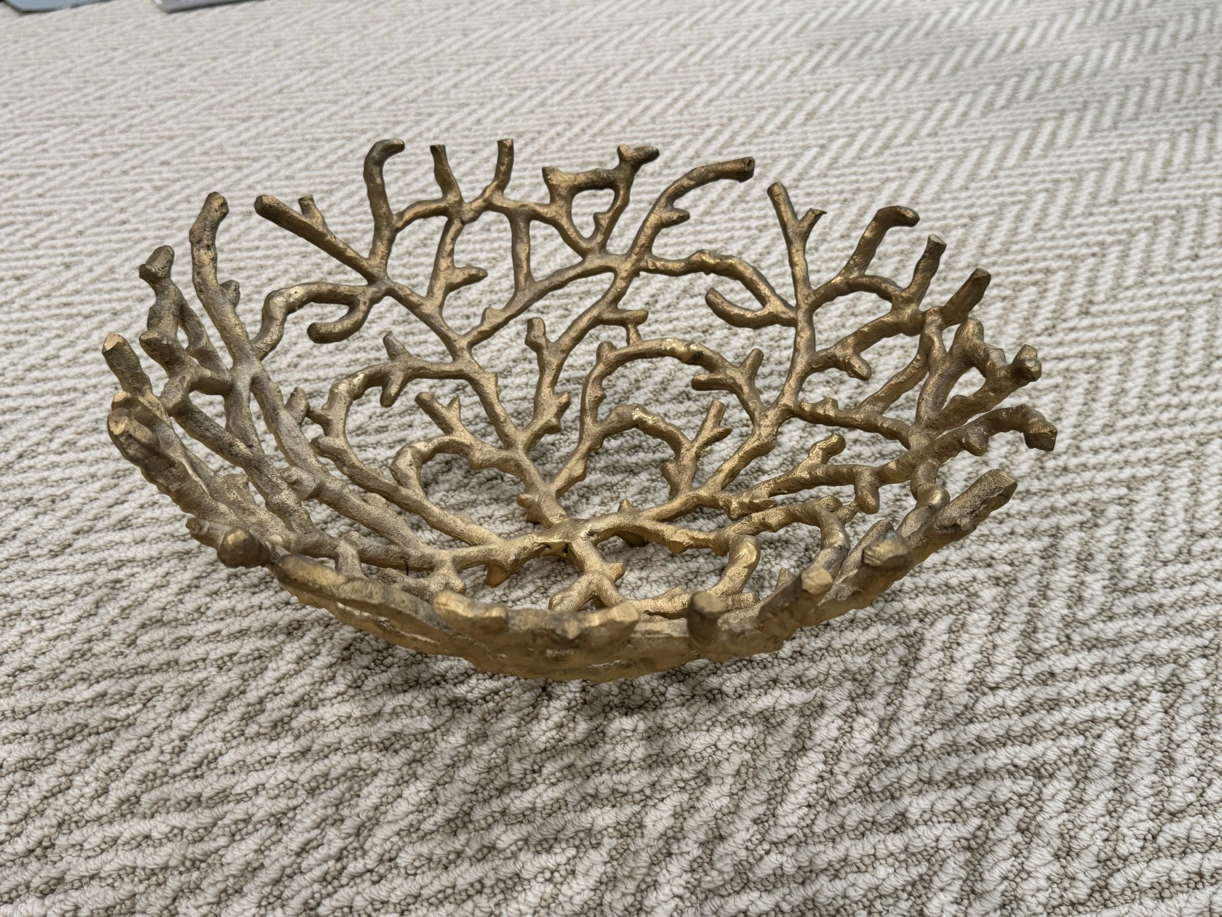 Decorative Gold Metal Bowl