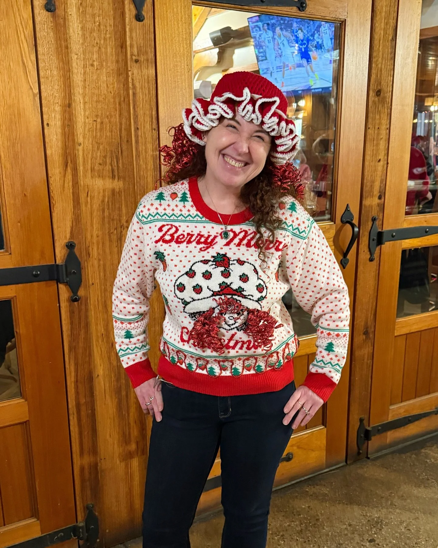 Enjoy some of our favorite looks from last night&rsquo;s Ugly Sweater Contest 🤩 Thanks to everyone who joined us and got into the festive spirit! ❤️ #BeerFarm #UglySweaterContest #BrookevilleBeerFarm
