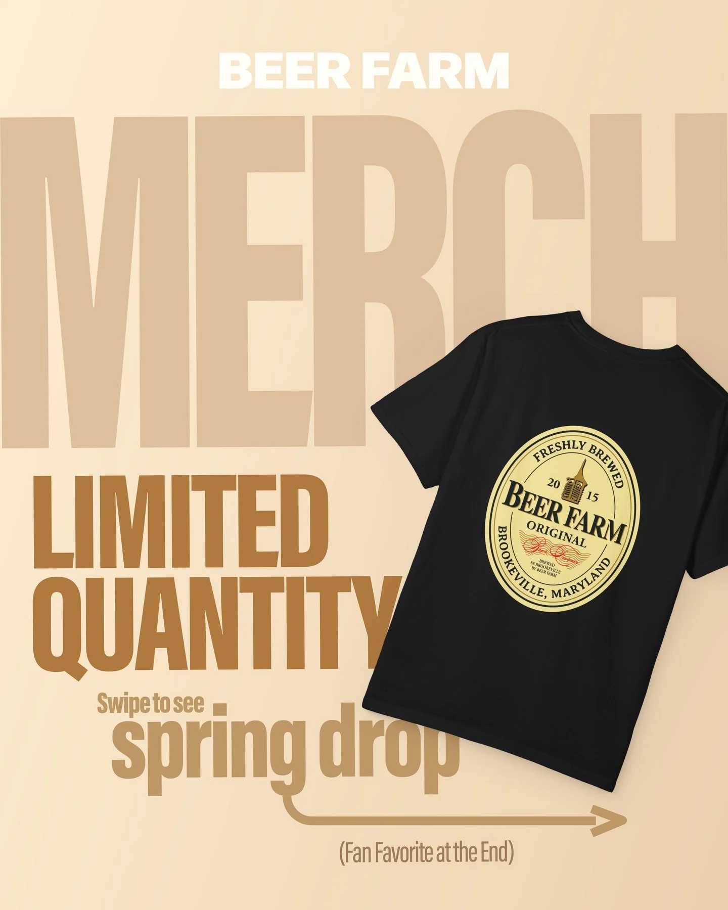 MERCH DROP 🔥 Fun new Beer Farm shirts and hats are here with eye-catching designs! With a limited quantity, grab your favorites before they&rsquo;re gone 🍻 Don&rsquo;t forget to check out our online store to get merch delivered right to your door ?