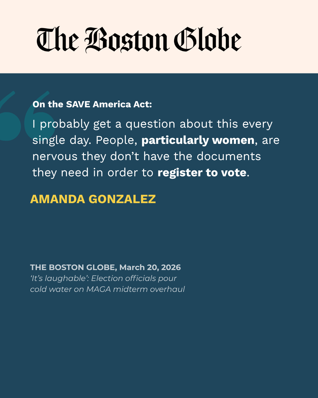 The Boston Globe Quoted Amanda