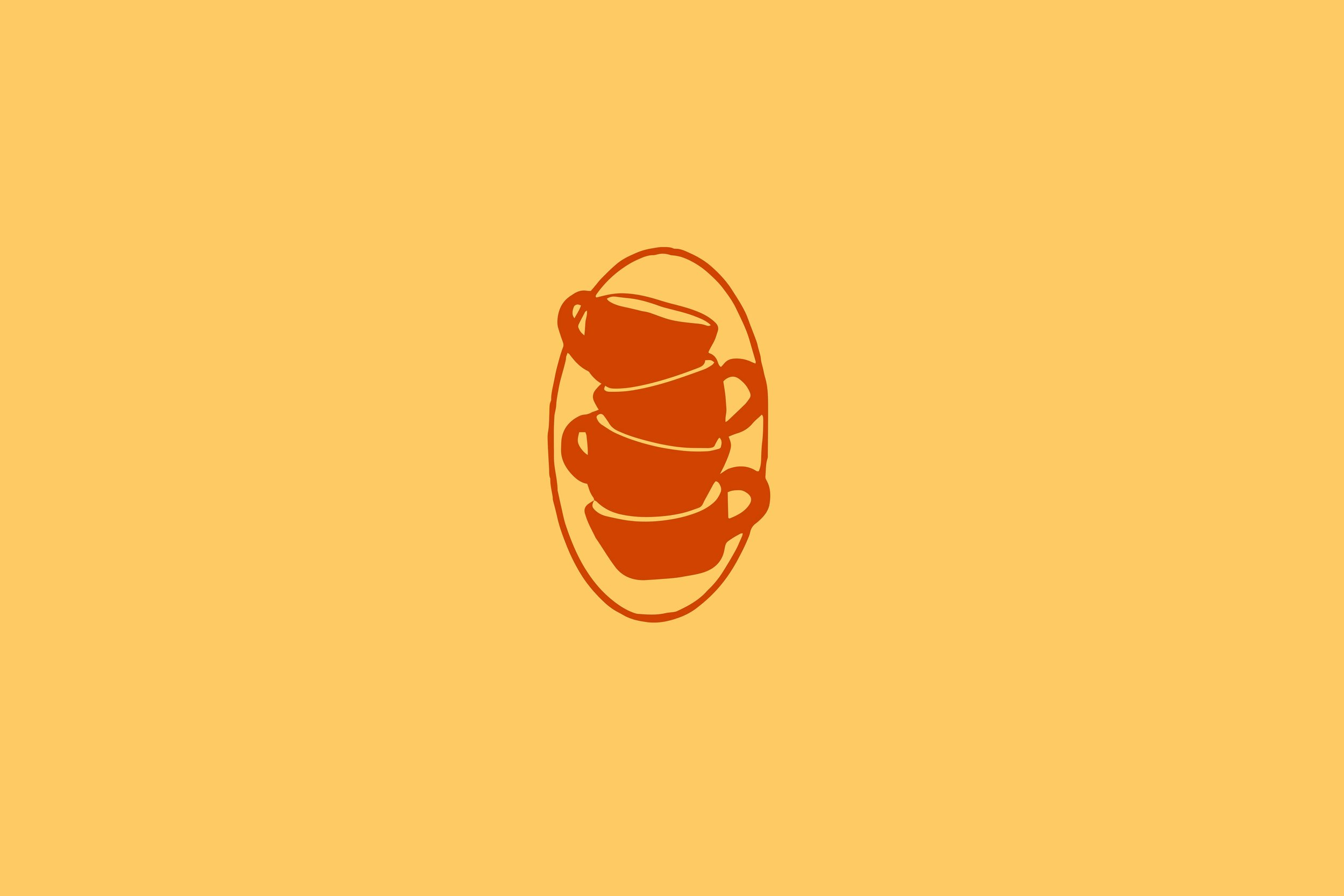 custom illustration created for a pottery studio. Visual Brand Identity created by Neourish Brand Marketing Studio.
