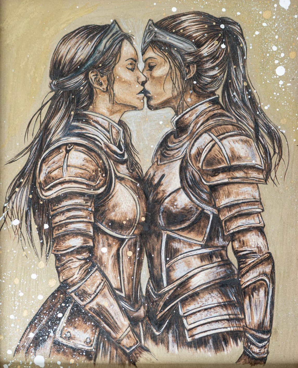 Medieval Sapphic Lovers