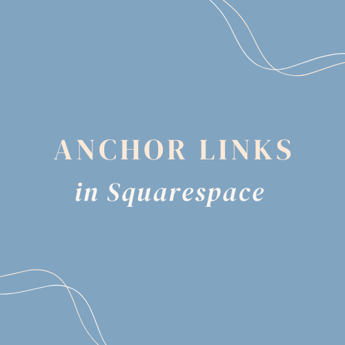 Creare link di ancoraggio per scorrere la pagina su Squarespace
