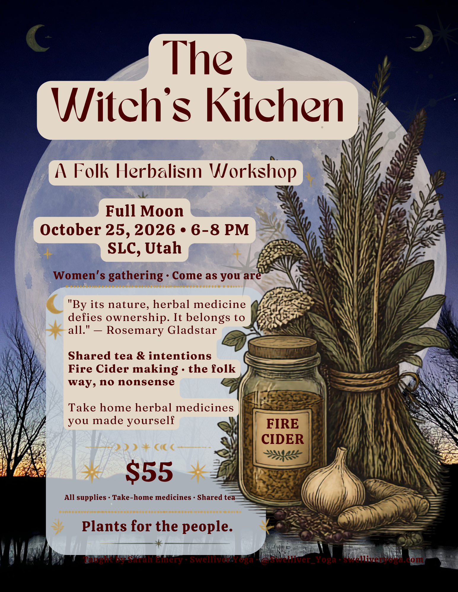 The Witch's Kitchen- a folk herbalism workshop