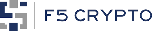 F5 Crypto logo with geometric design.