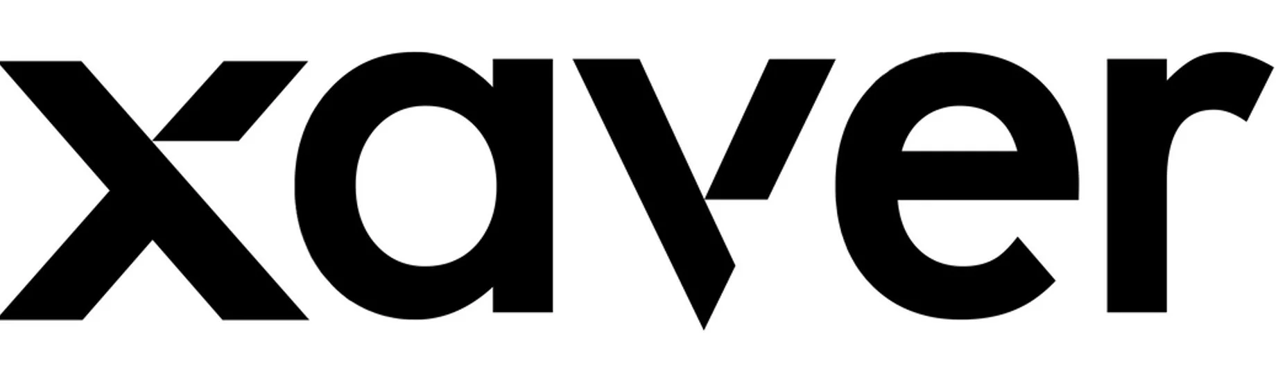 Black logo text 'xaver' on white background.