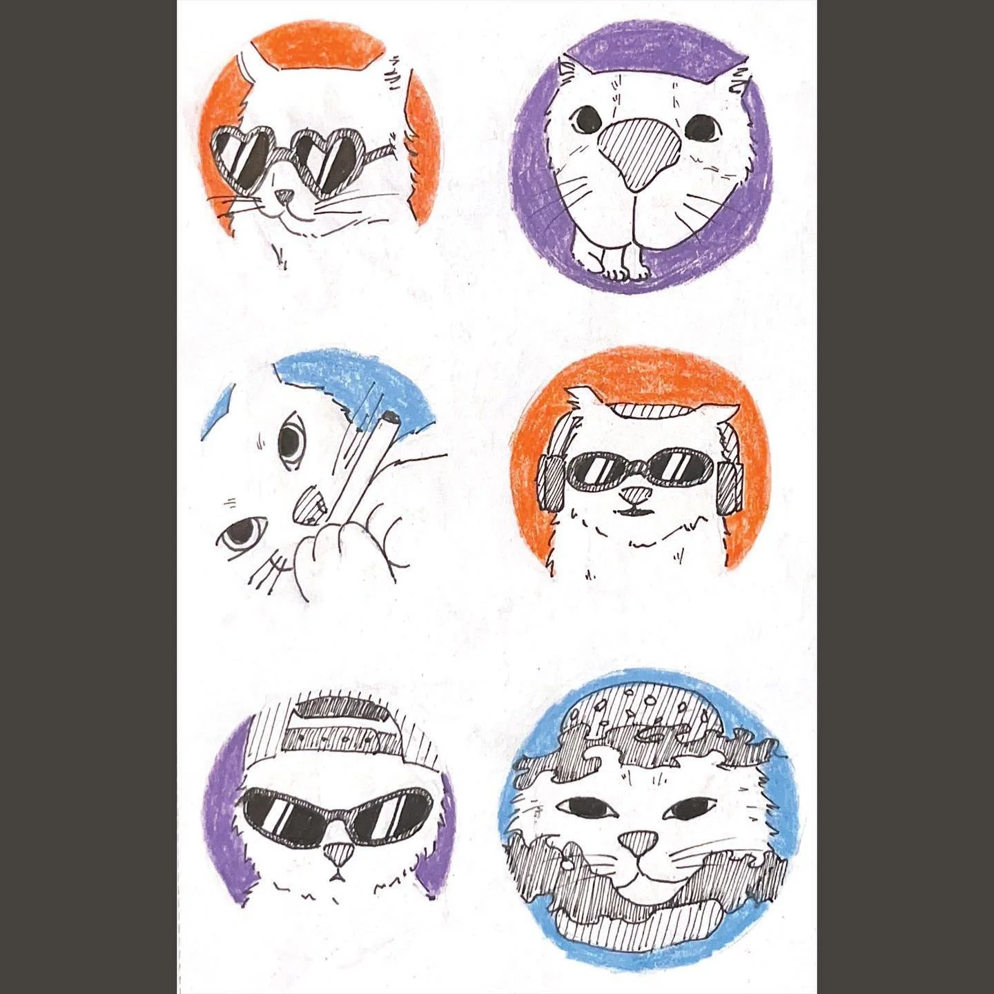 silly cats :) 

#art #sketch #doodle #sketchbook #cats #catpfp