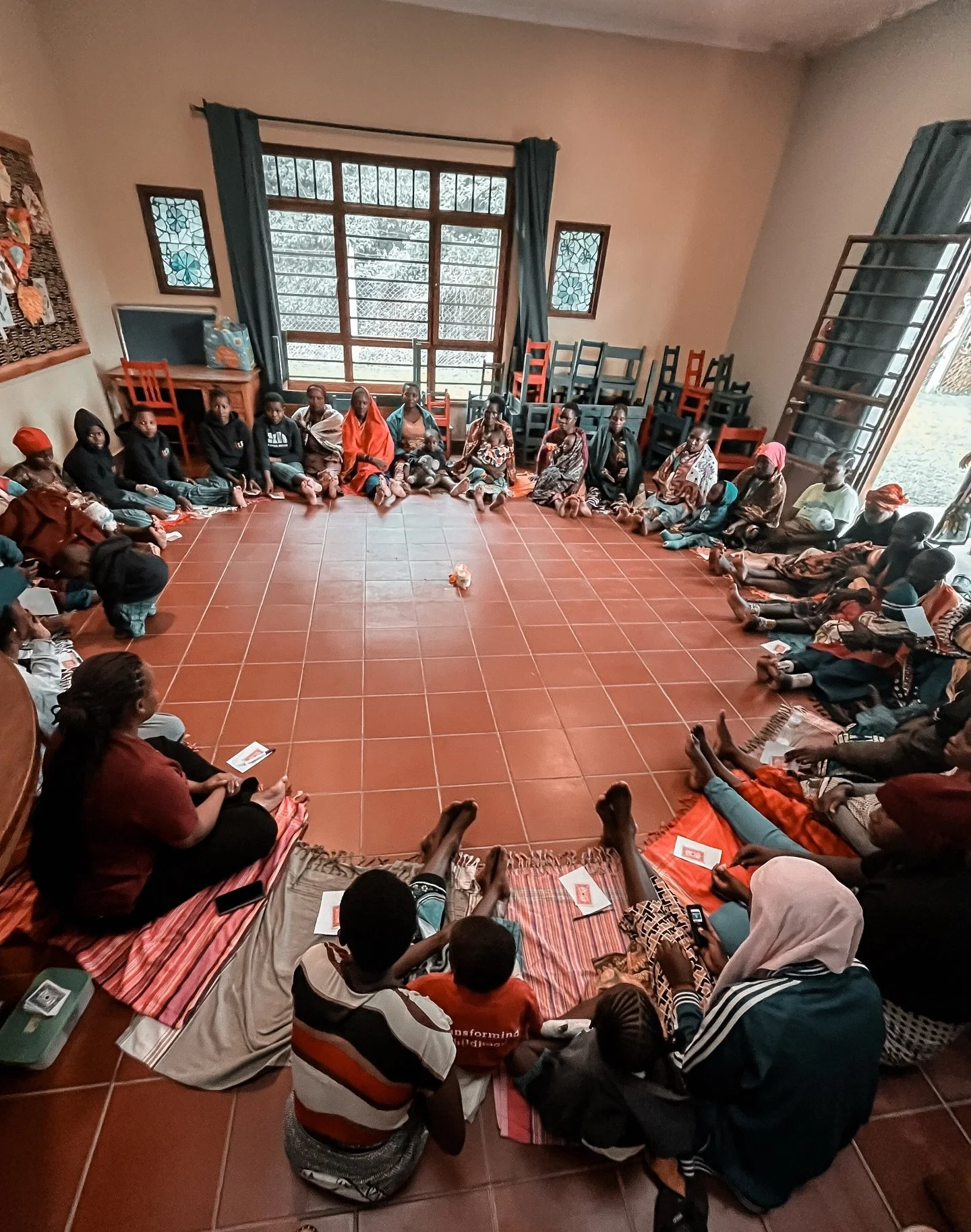 Rain brought us indoors today for our Mwandamo Circle at @kafika_house - we reflected and shared on the importance of self-care, for girls undergoing treatment, and for the caregivers walking beside their children, holding so much throughout the jour