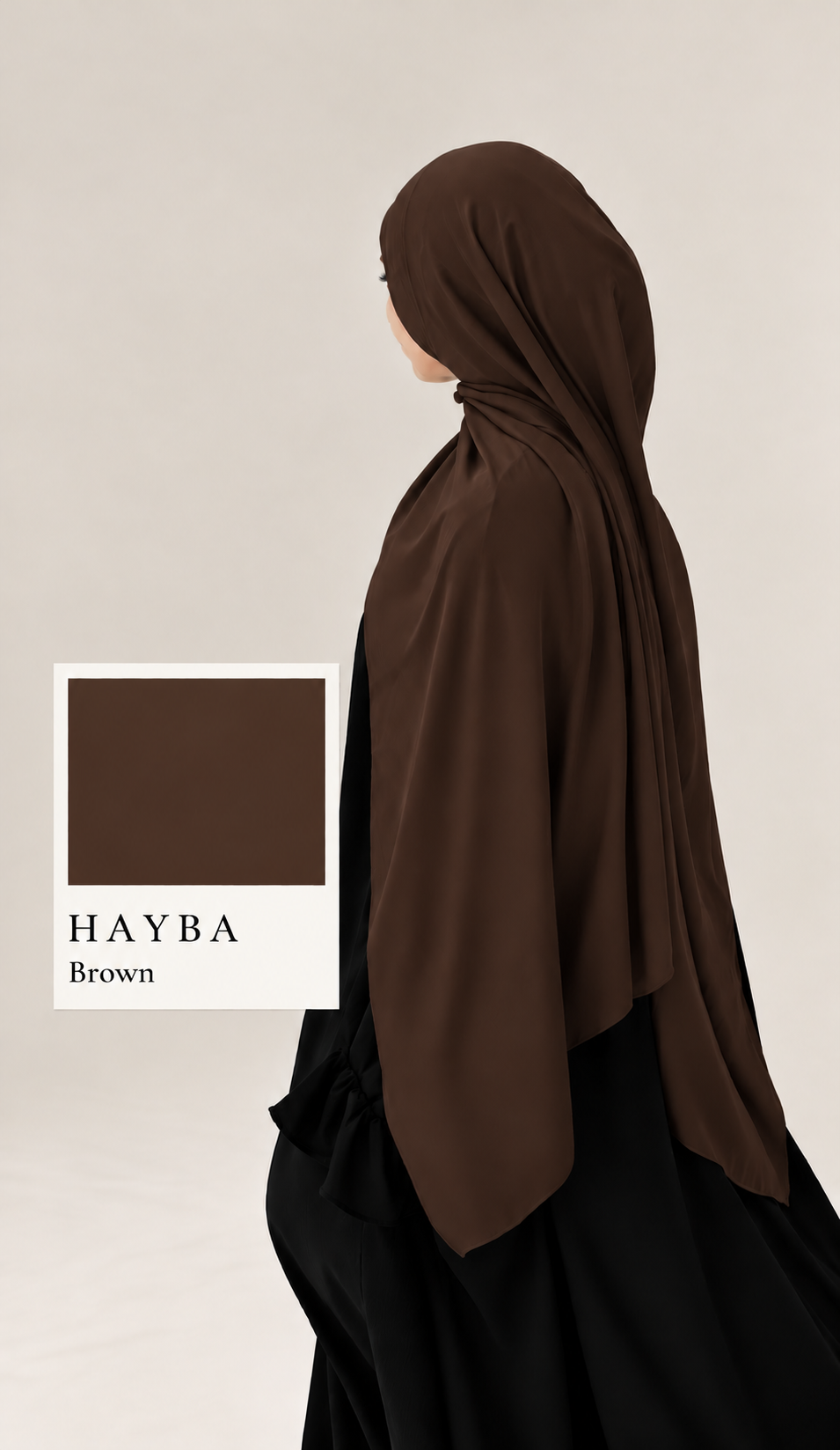 Brown Chiffon Hijab
